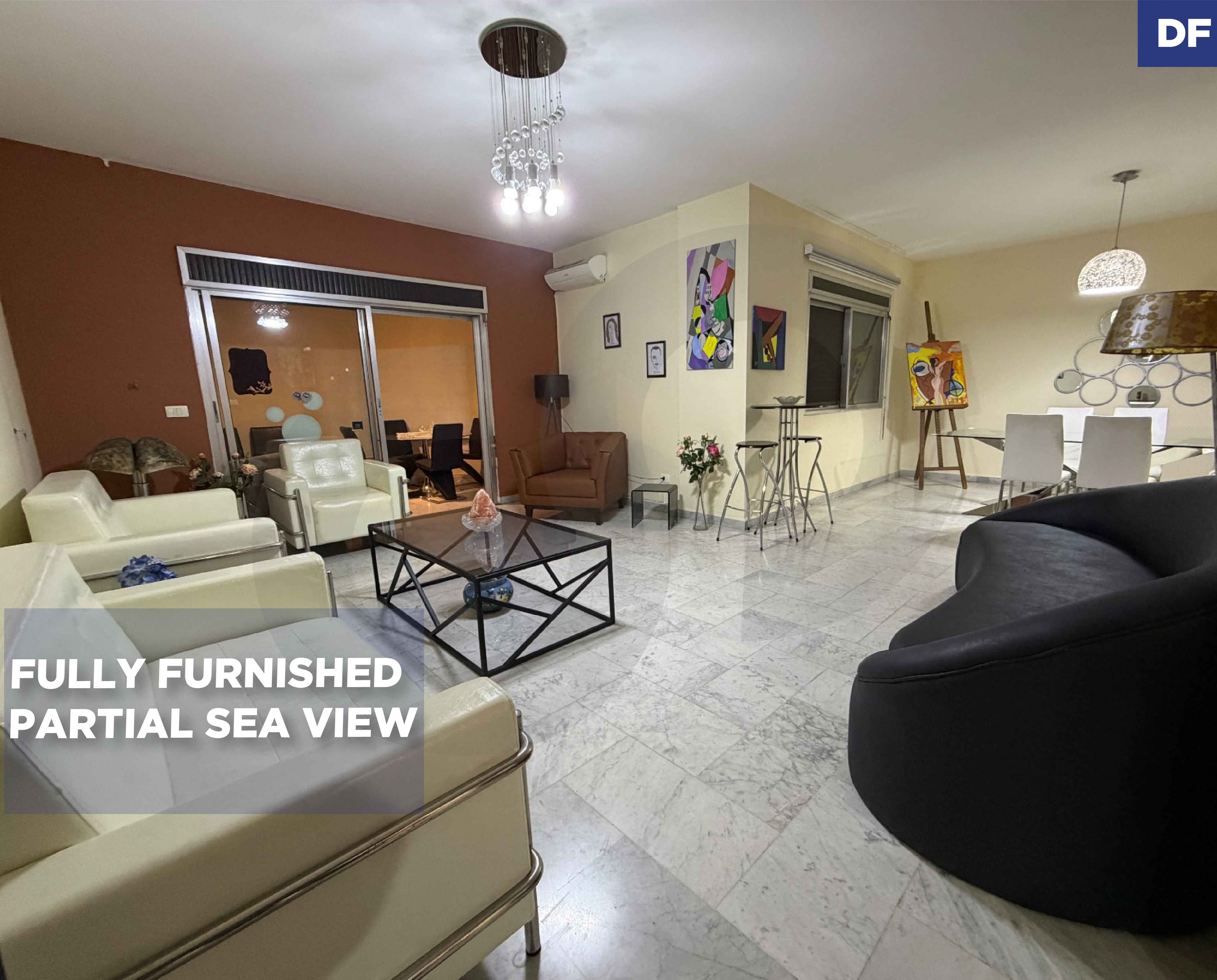 Sea view/AC/heating system/5 BALCONIES/Naccache