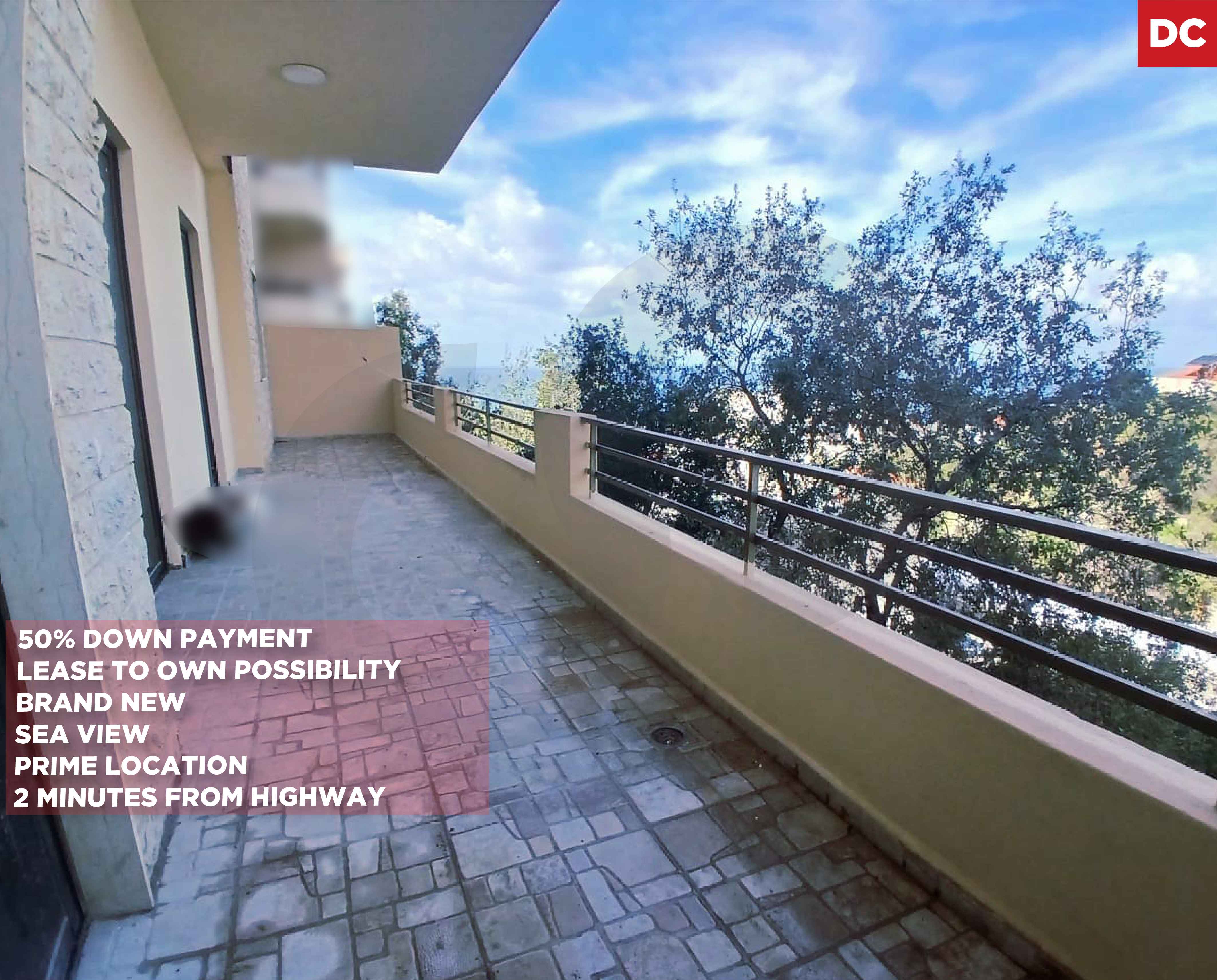 50% Down Payment/Bouar /Sea view !
