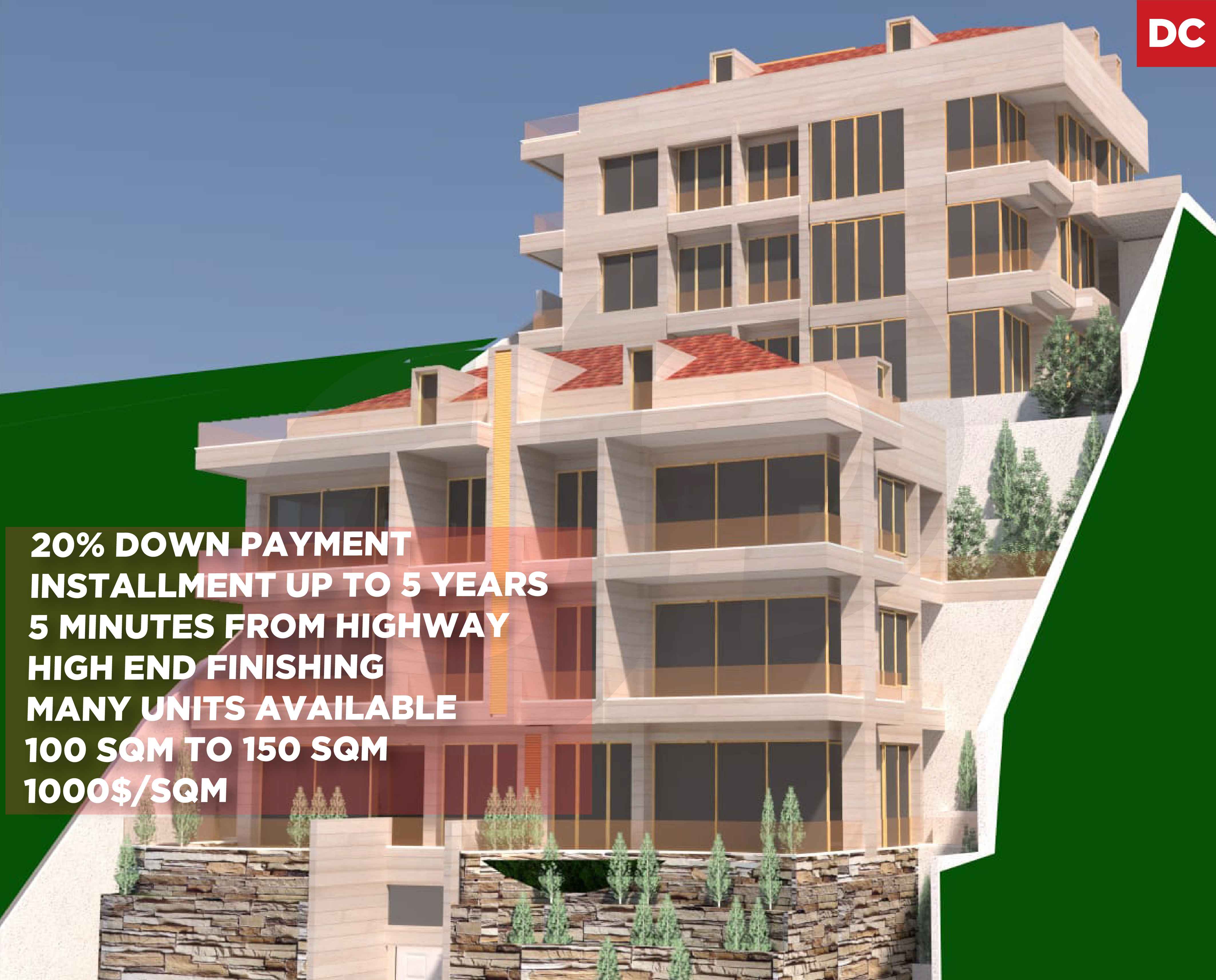 Only 20% down payment/ Under Construction/Zeitoun
