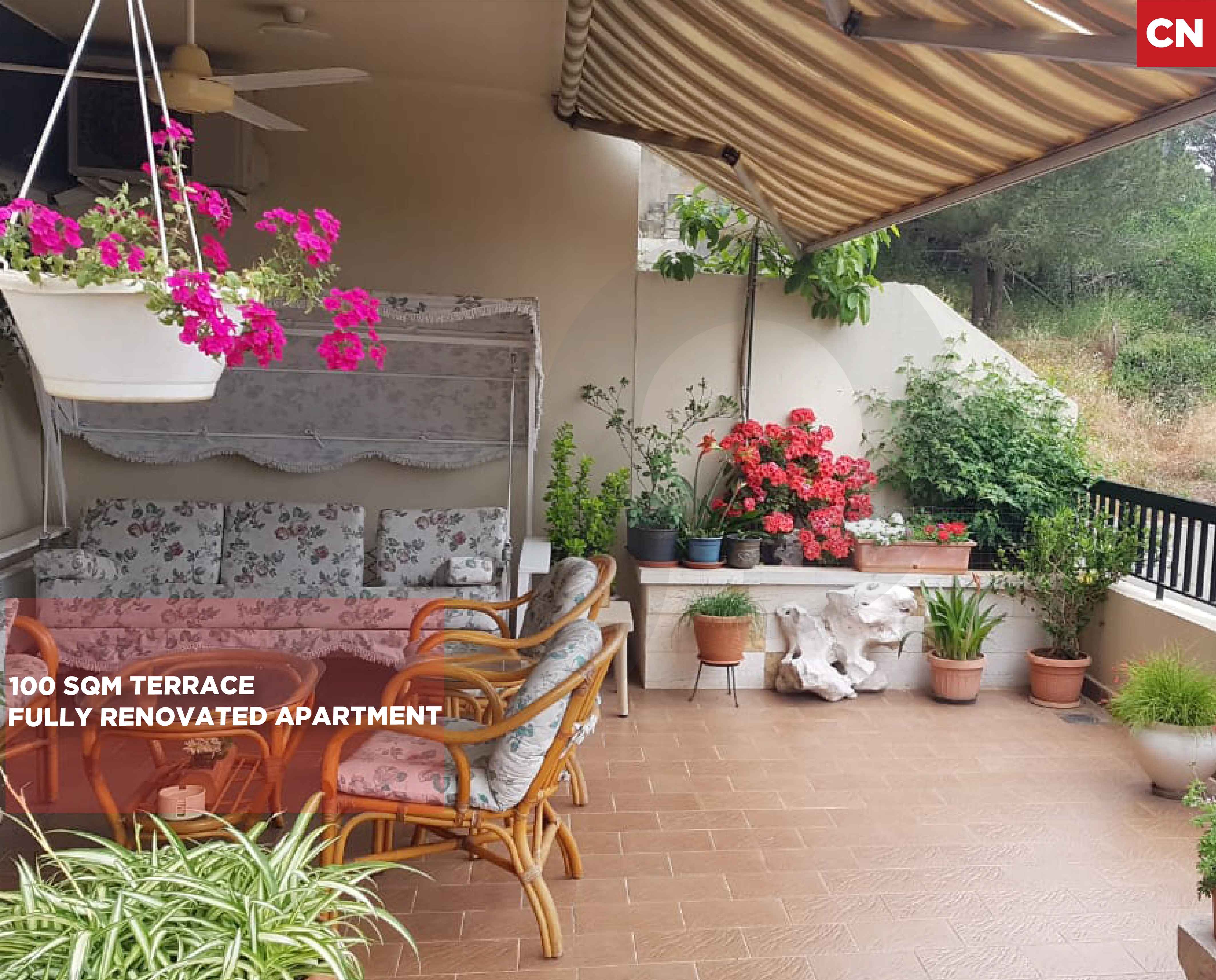 100 SQM TERRACE/mountain view/Broummana