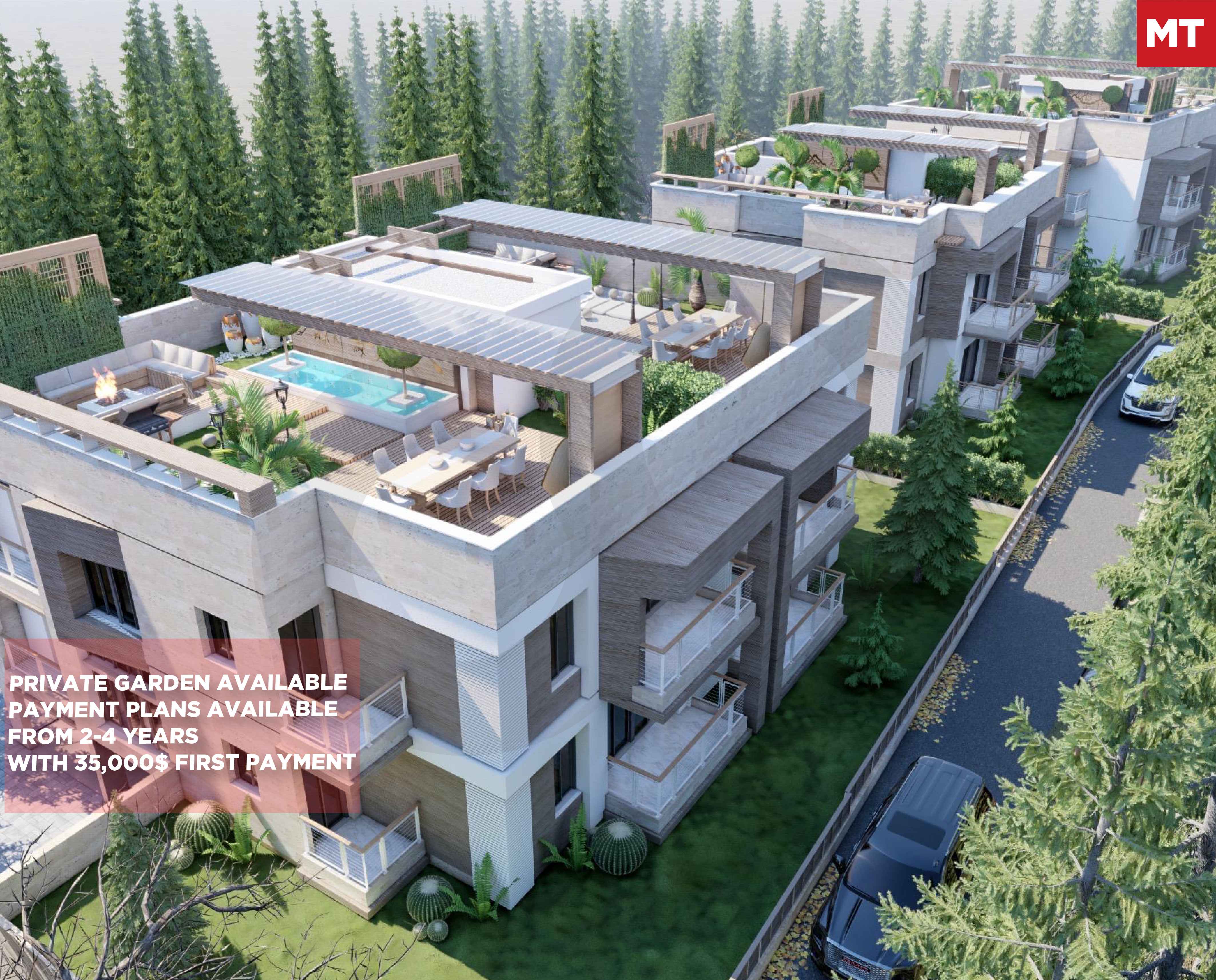 DUPLEX/Ras Maska, Koura /garden 66sqm