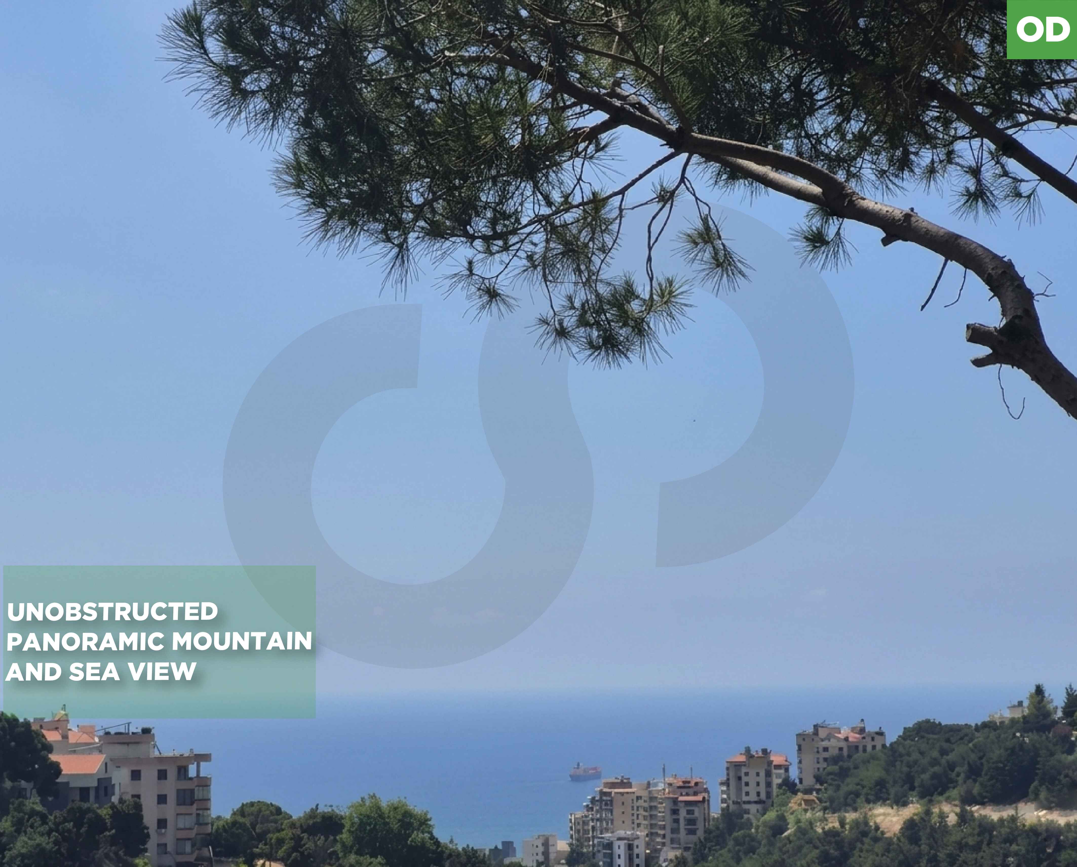 LAND/Awkar, Metn/Amazing view / Zoning:30/90 — الصورة 1