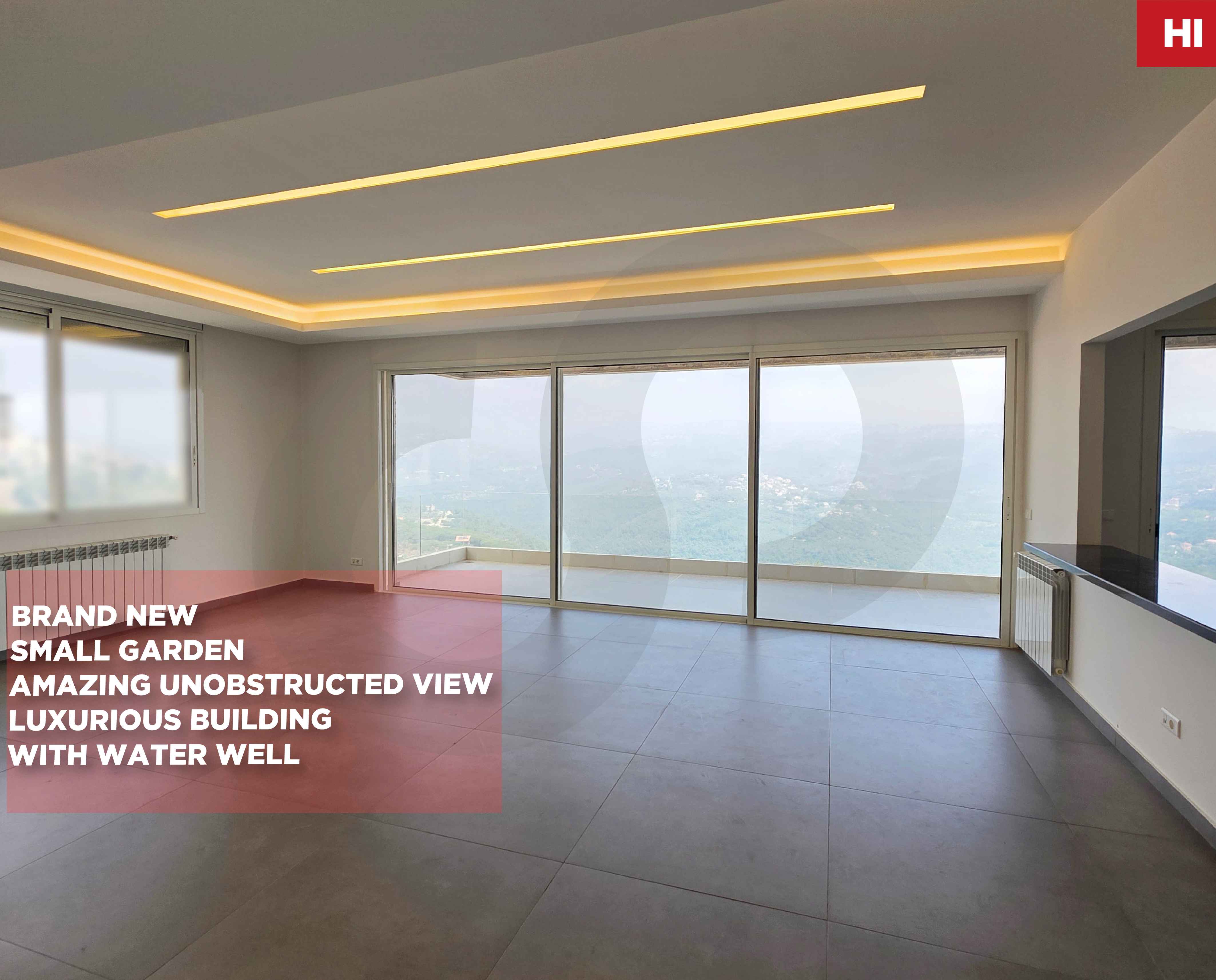 Small garden/unobstructed view/Broummana, Metn