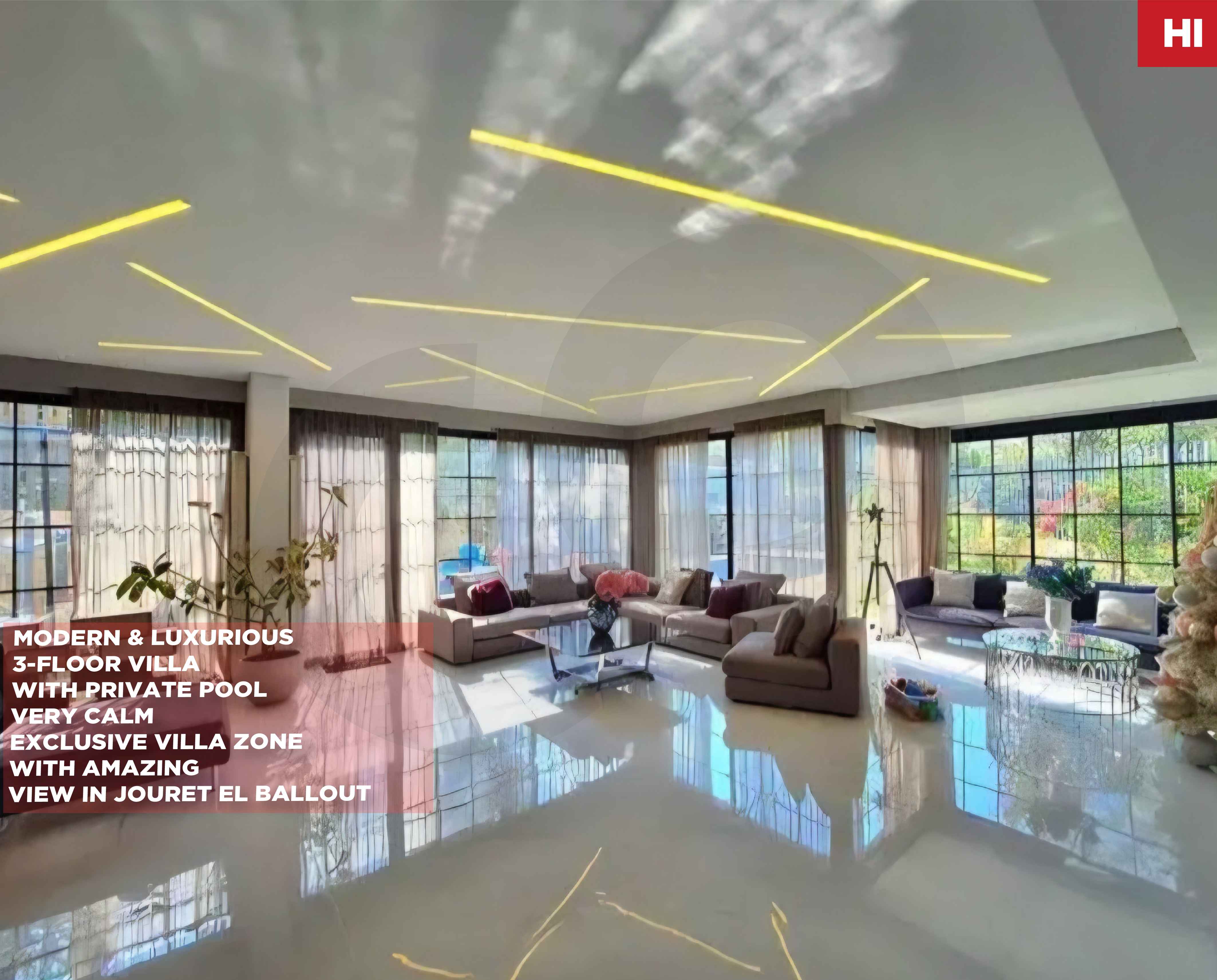 VILLA/Broummana, Metn /unobstructed views/POOL