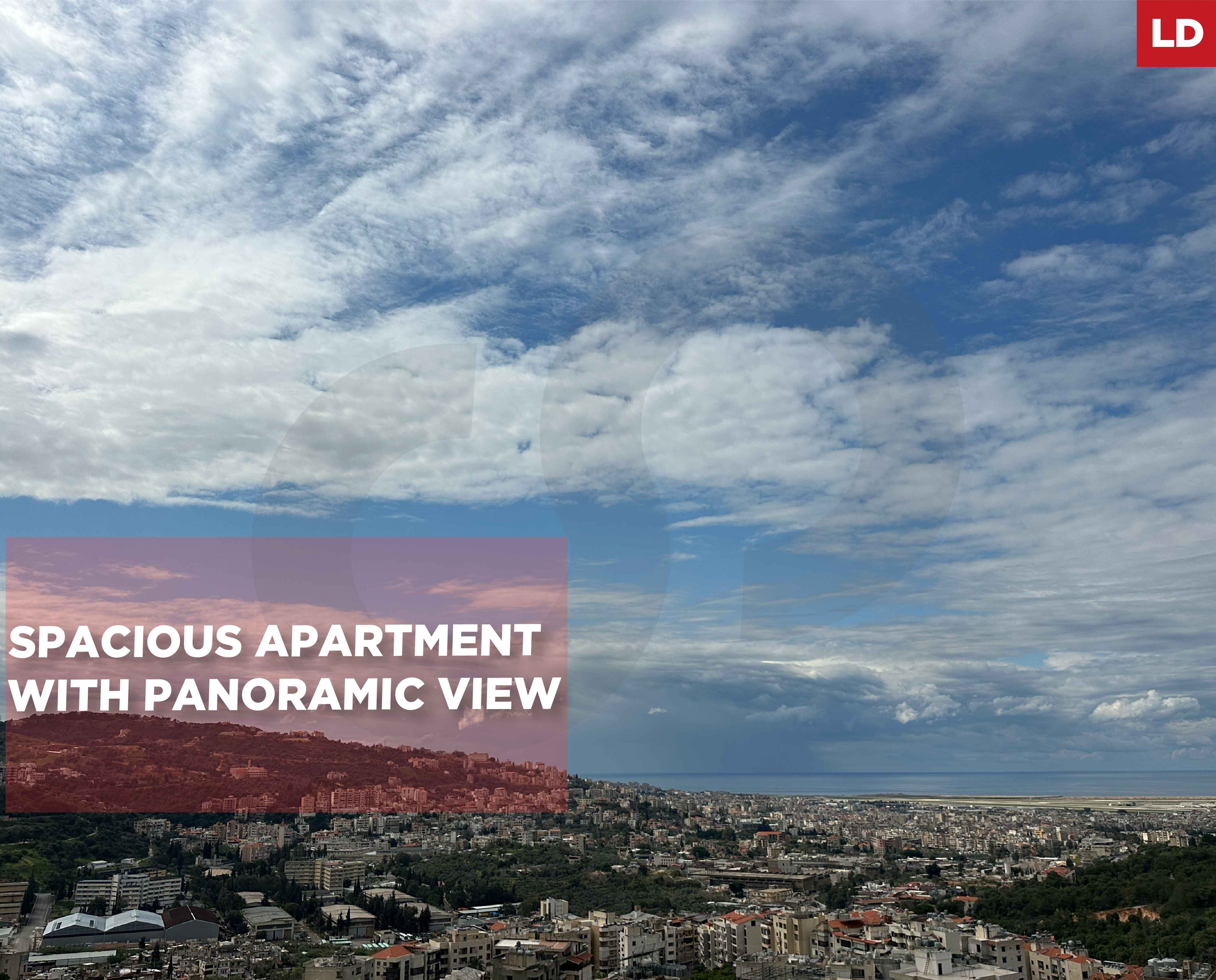 MOUNTAIN VIEW/calm street/Betchay,BAABDA /Well-Maintained Building