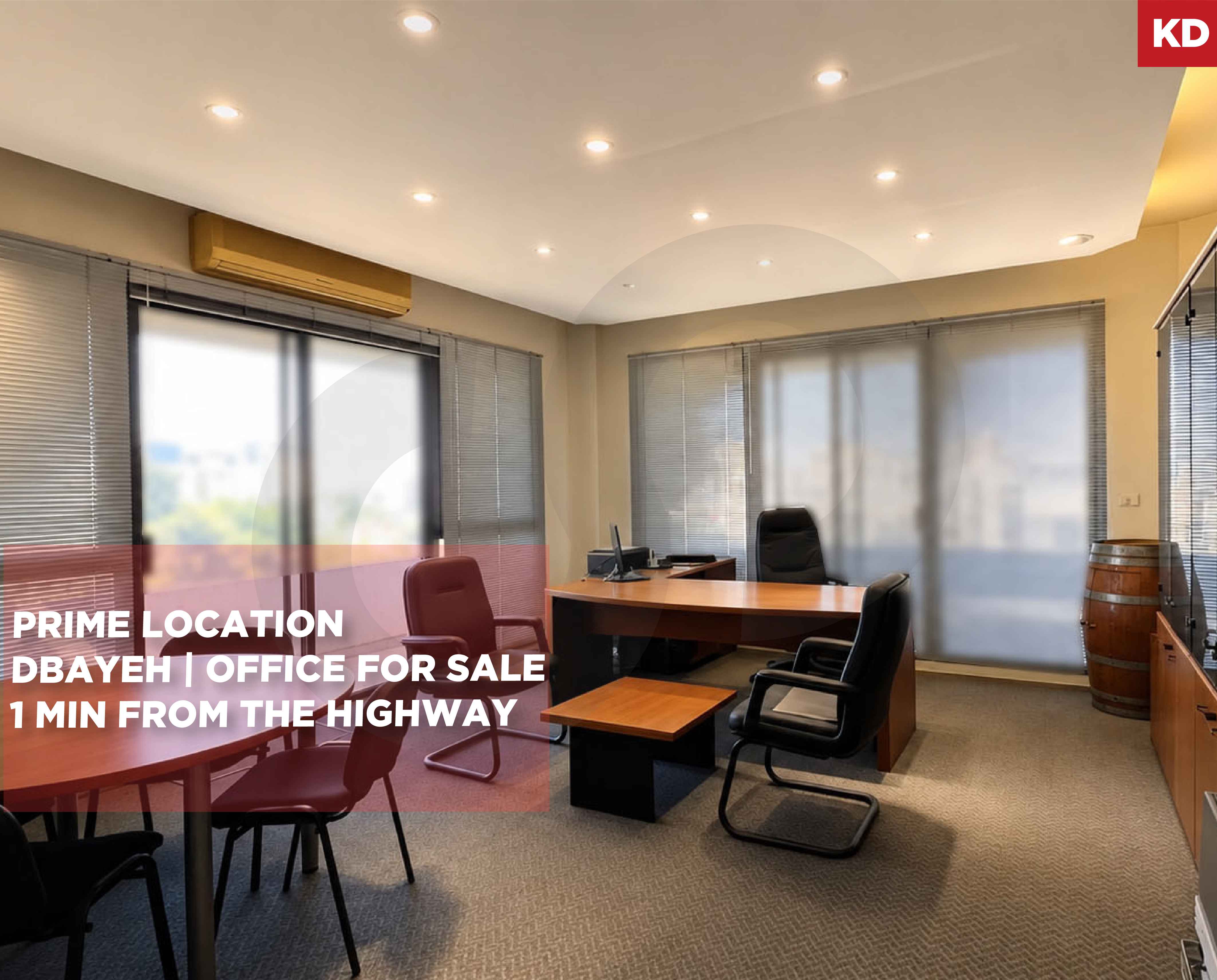 Office in a strategic location/ sea & mountain views/DBAYEH,METN — الصورة 1