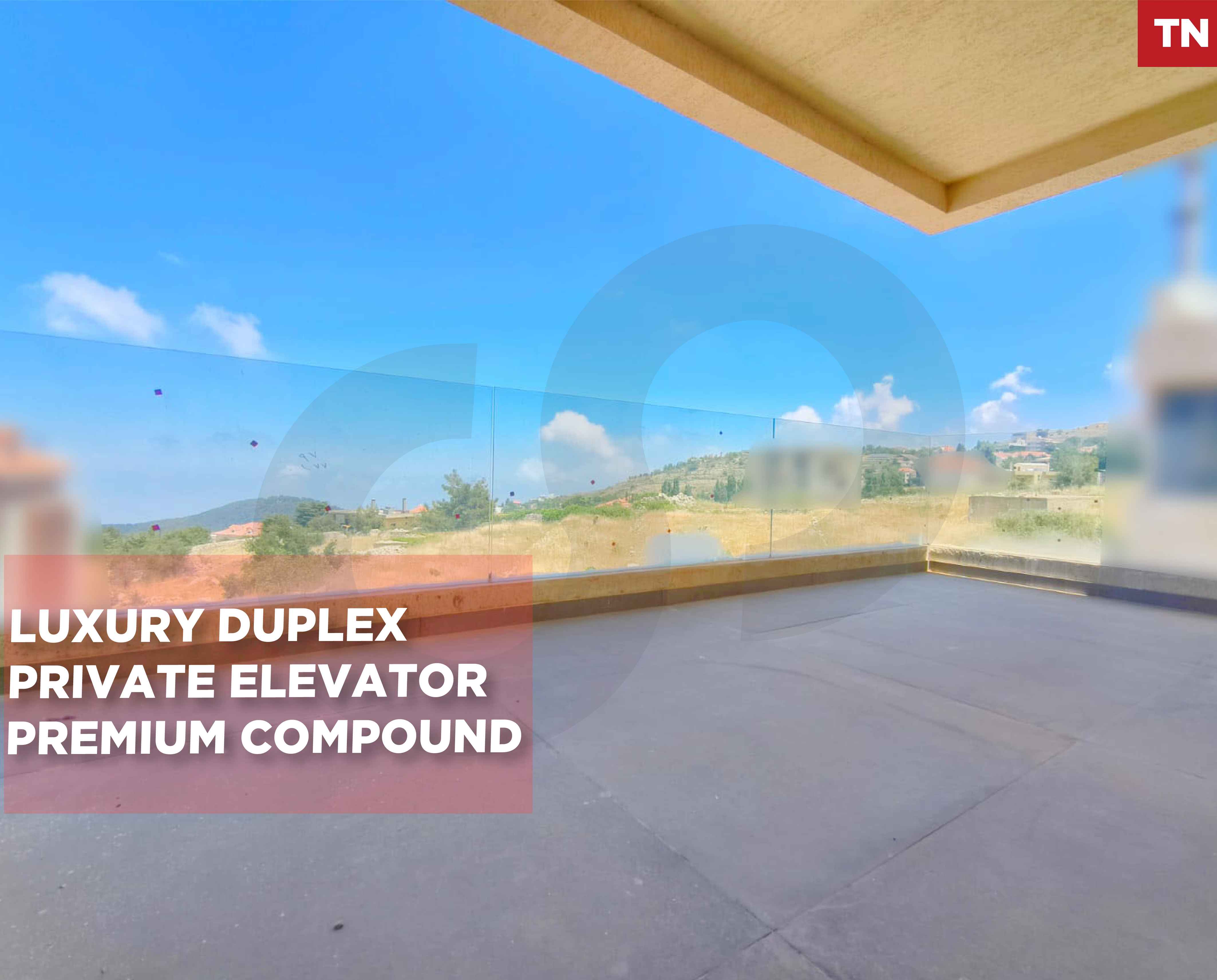 DUPLEX/private compound/Ehden,ZGHARTA /unobstructed panoramic view