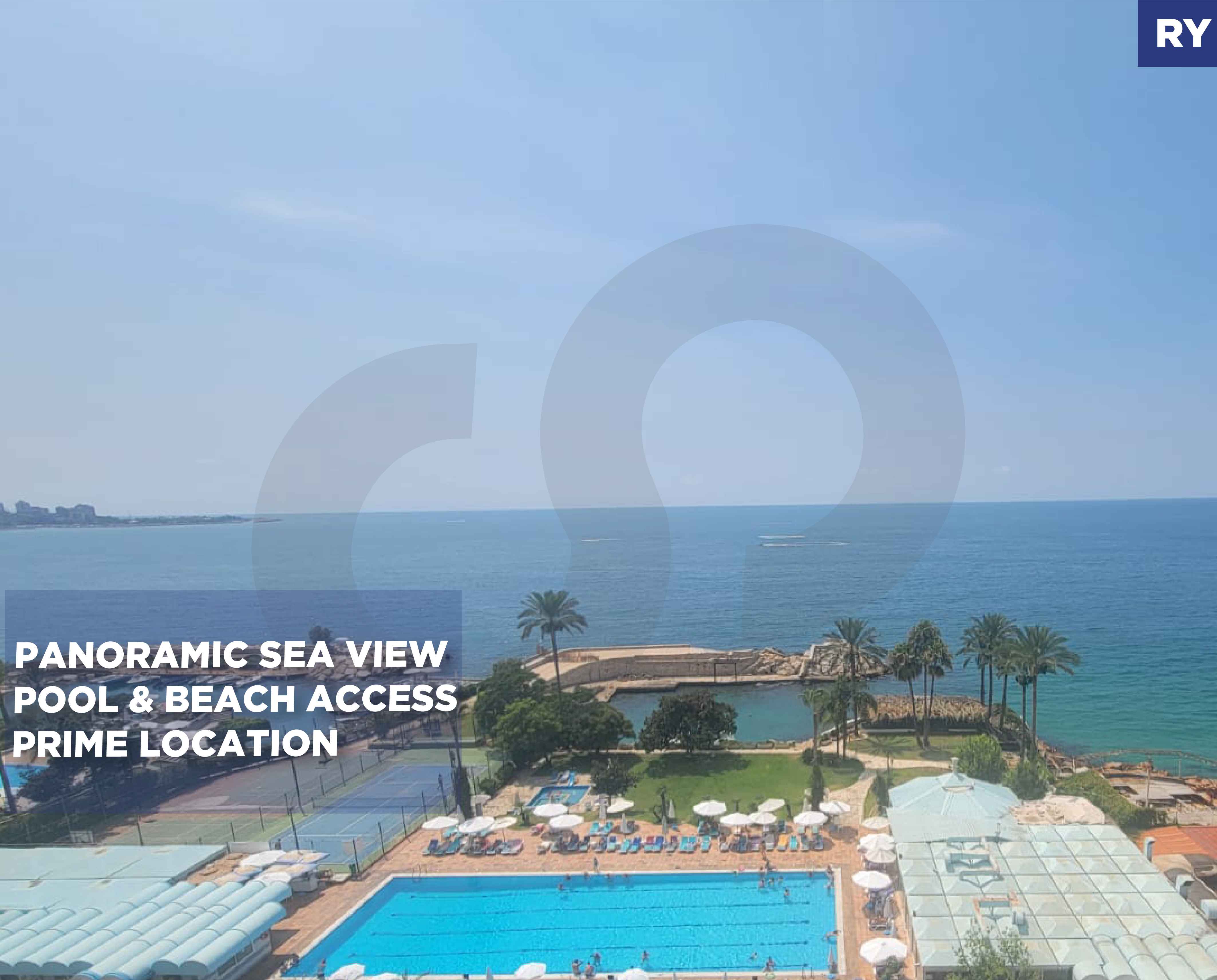 Panoramic Sea View/Prime Location/Pool & Beach Access/Malibu Bay Resort/JOUNIEH,KASLIK,KESEROUAN