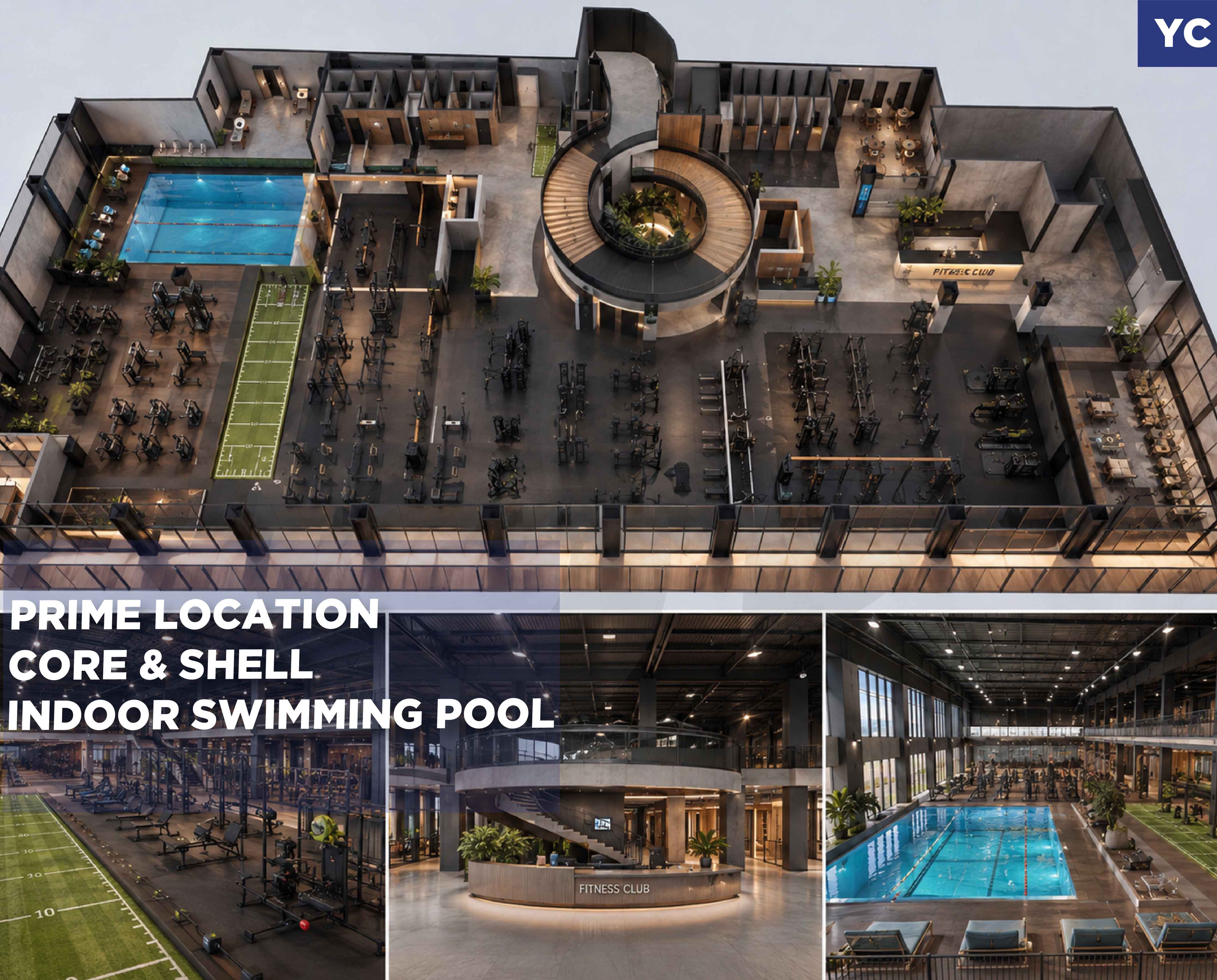Sports & entertainment space for rent/Amchit,JBEIL /Core & shell