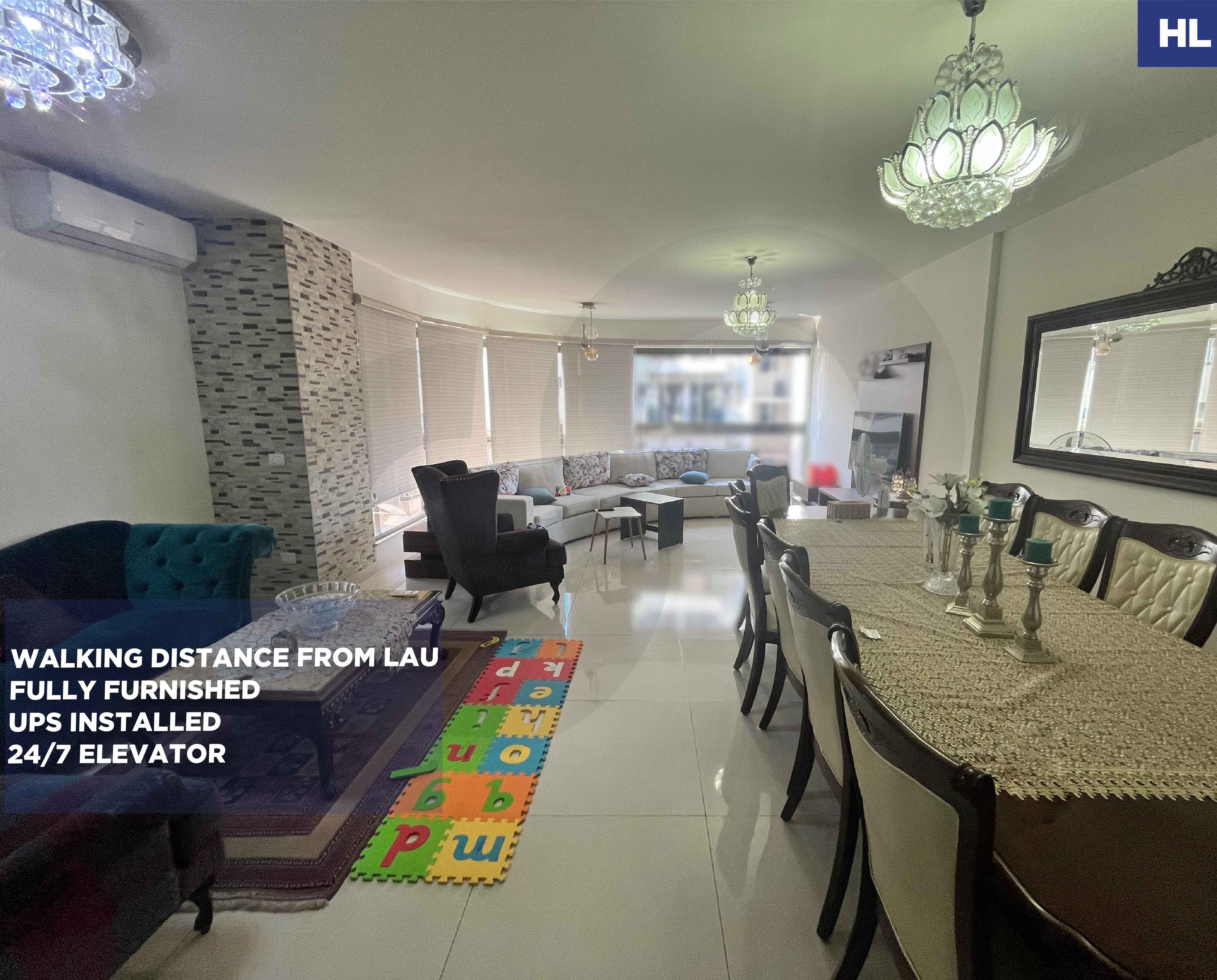 RENTAL DEAL/Fully Furnished/ well-maintained building/Hamra,BEIRUT/Labban Street