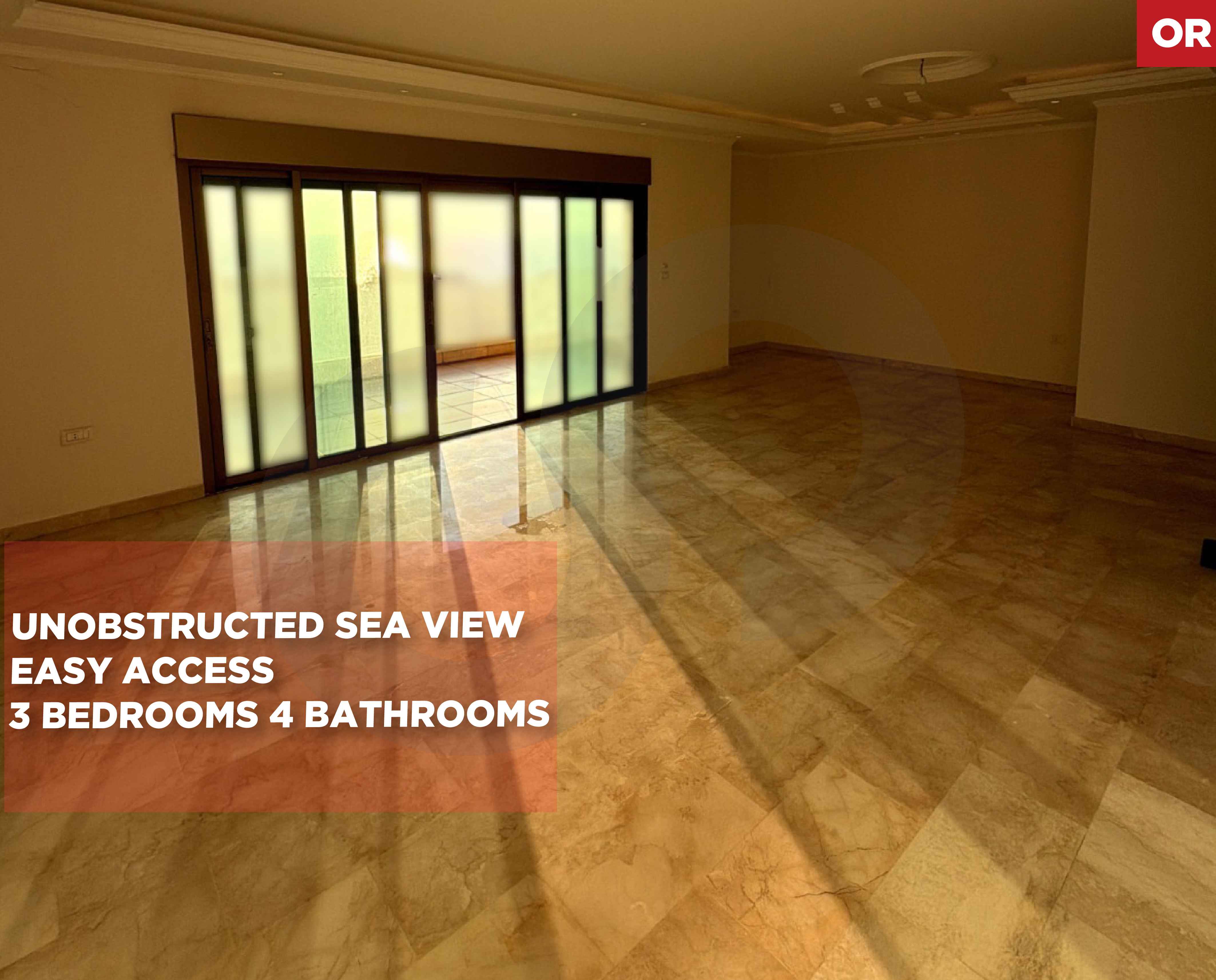 Unobstructed sea view, prime location, and easy access/DAWHET EL HOSS,ALEY