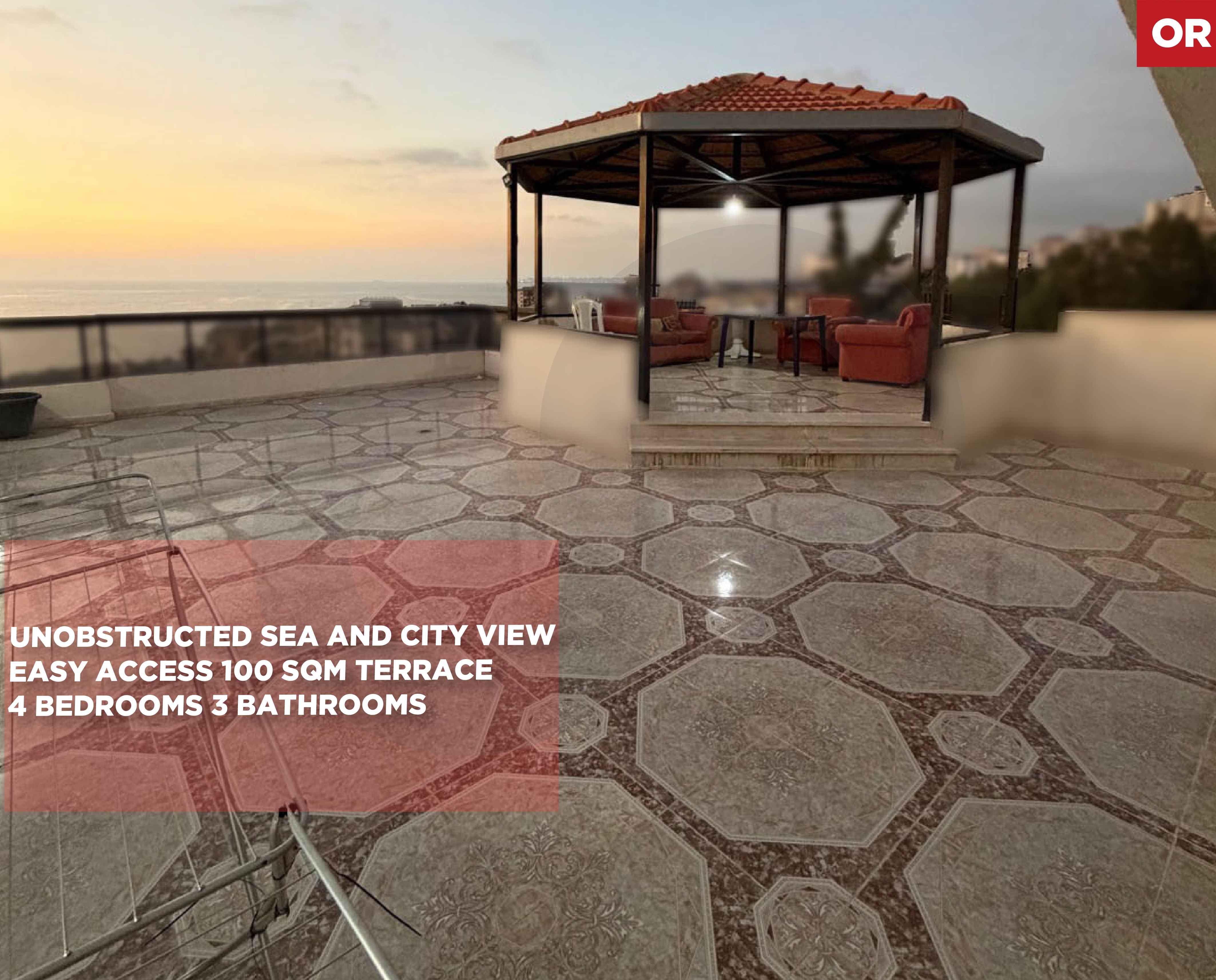 DUPLEX/Easy access/Artesian well/sea and city view/DAWHET EL HOSS,ALEY