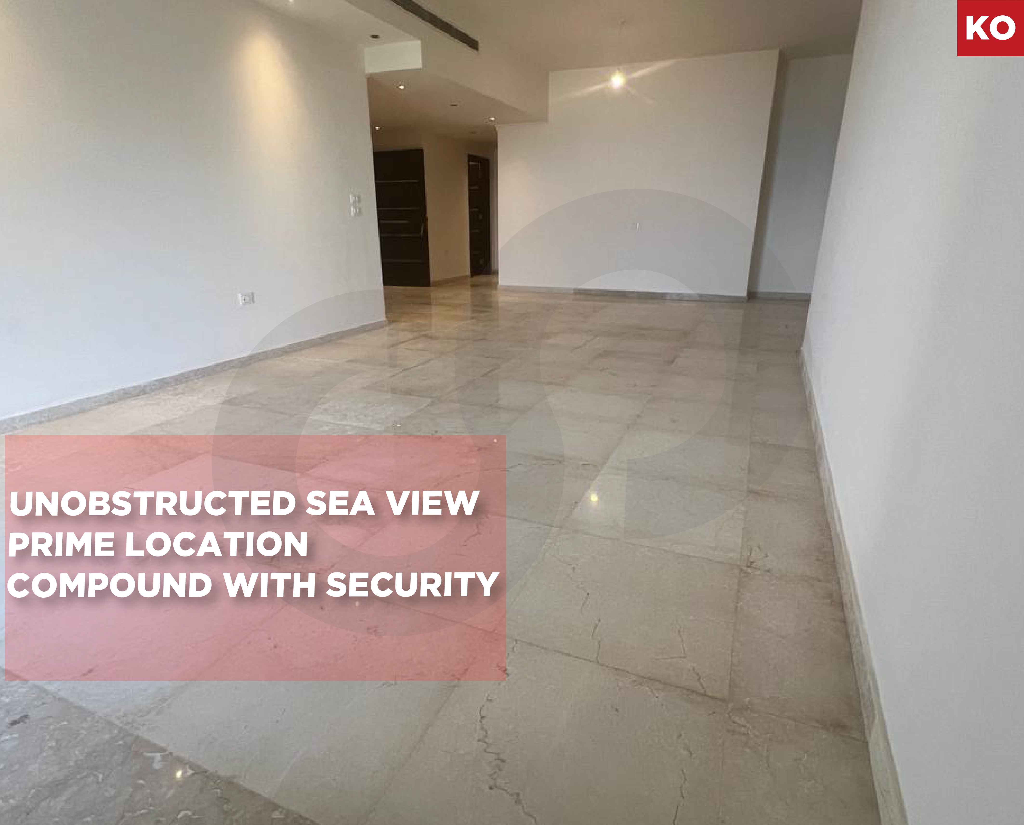 Unobstructed sea view/ easy access to main roads/DAWHET EL HOSS,ALEY