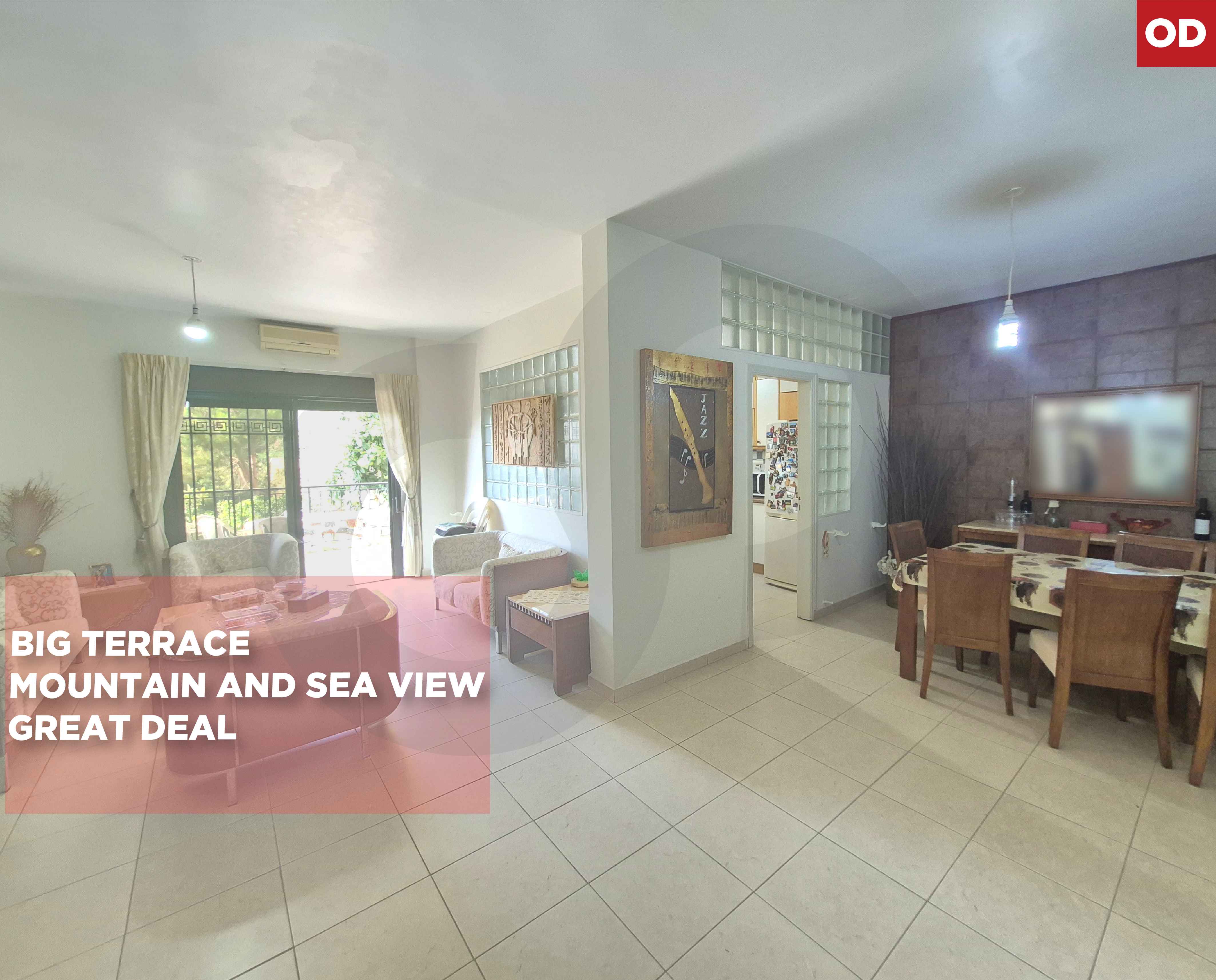 Dead end street/calm area/mountain and sea view/ Dik El Mehdi,METN