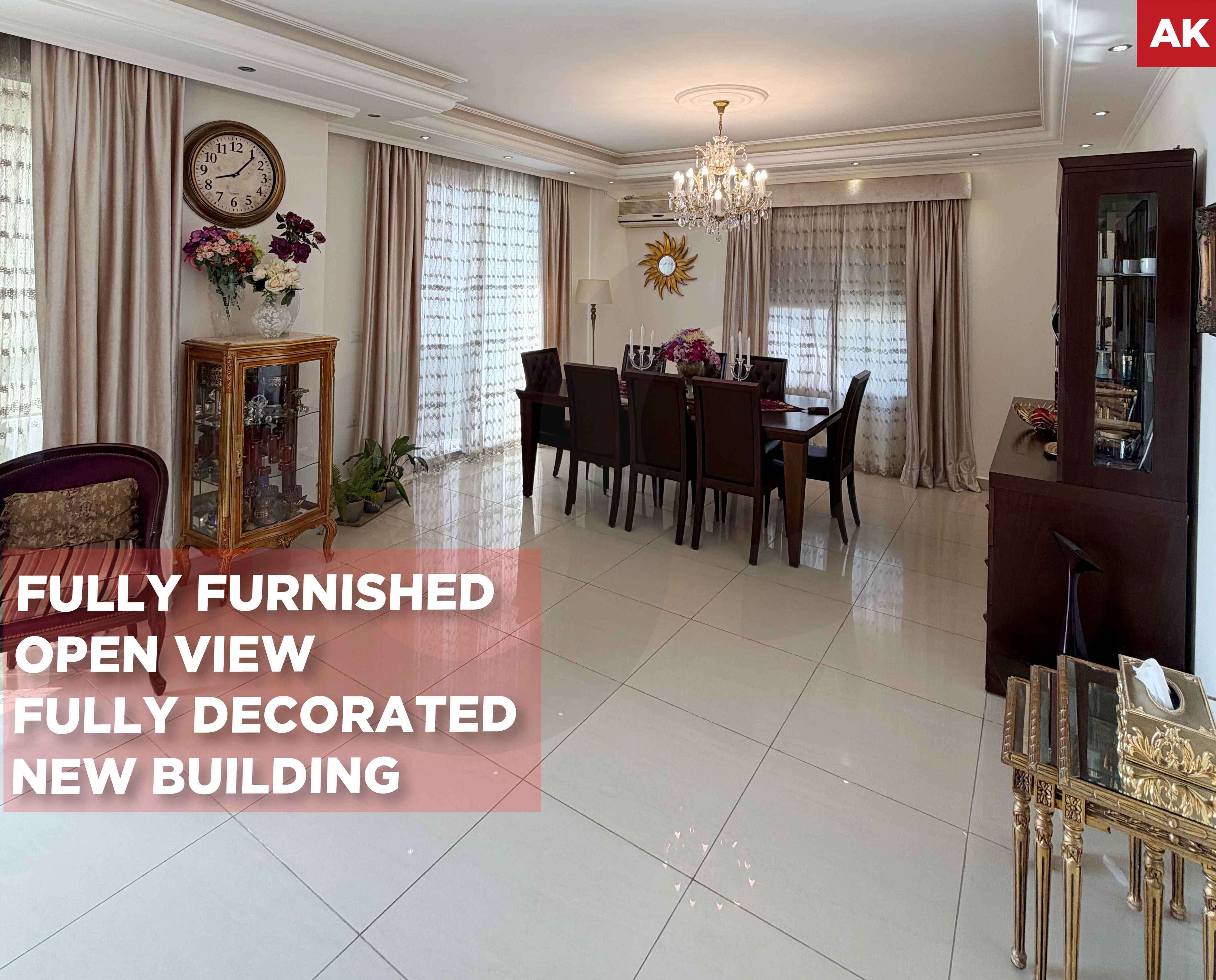 Beautiful open view/ Fully decorated and furnished/Bchamoun al maderes,ALEY