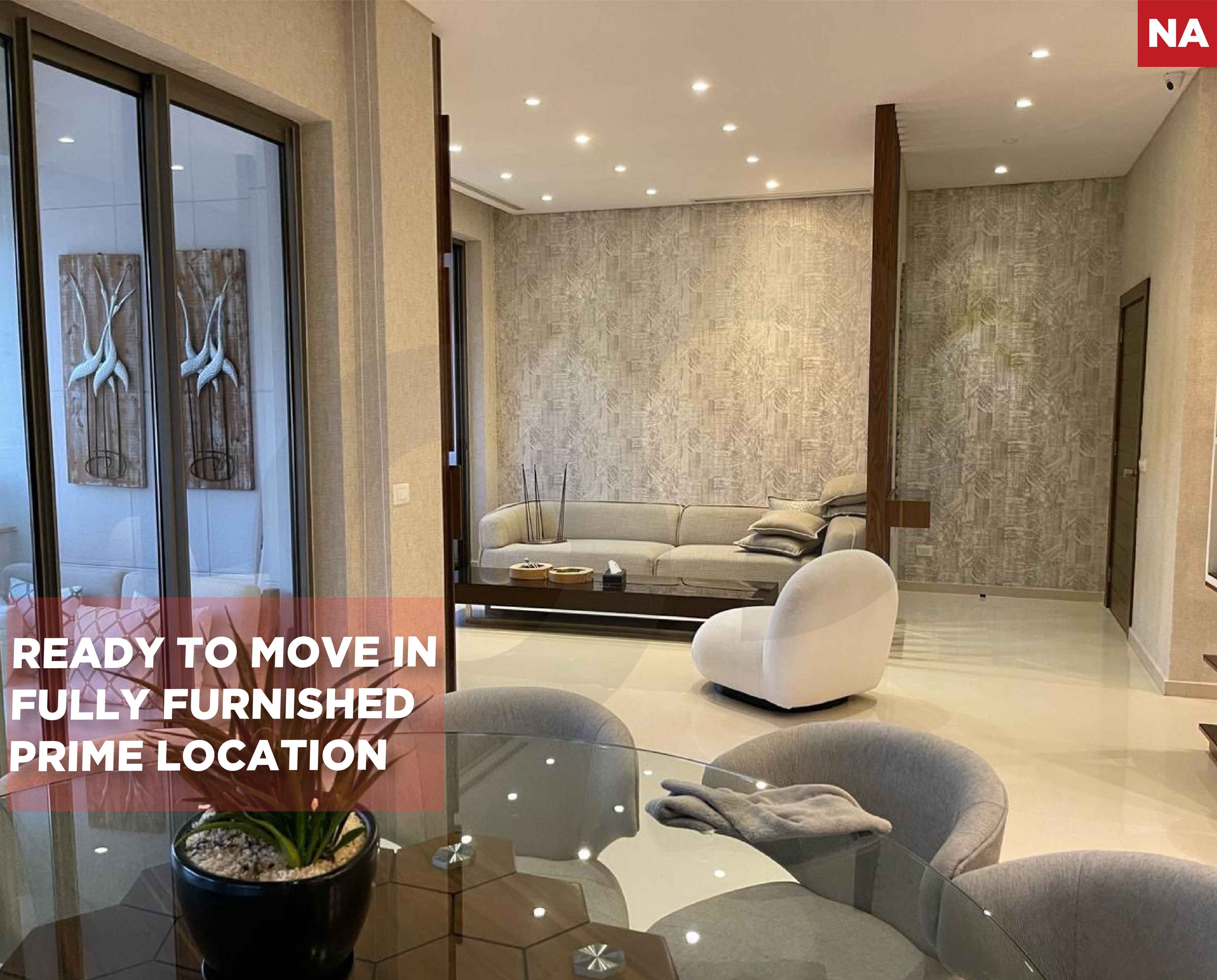 FULLY FURNISHED AND DECORATED/well maintained building/EASY ACCESS/RAWCHE,BEIRUT