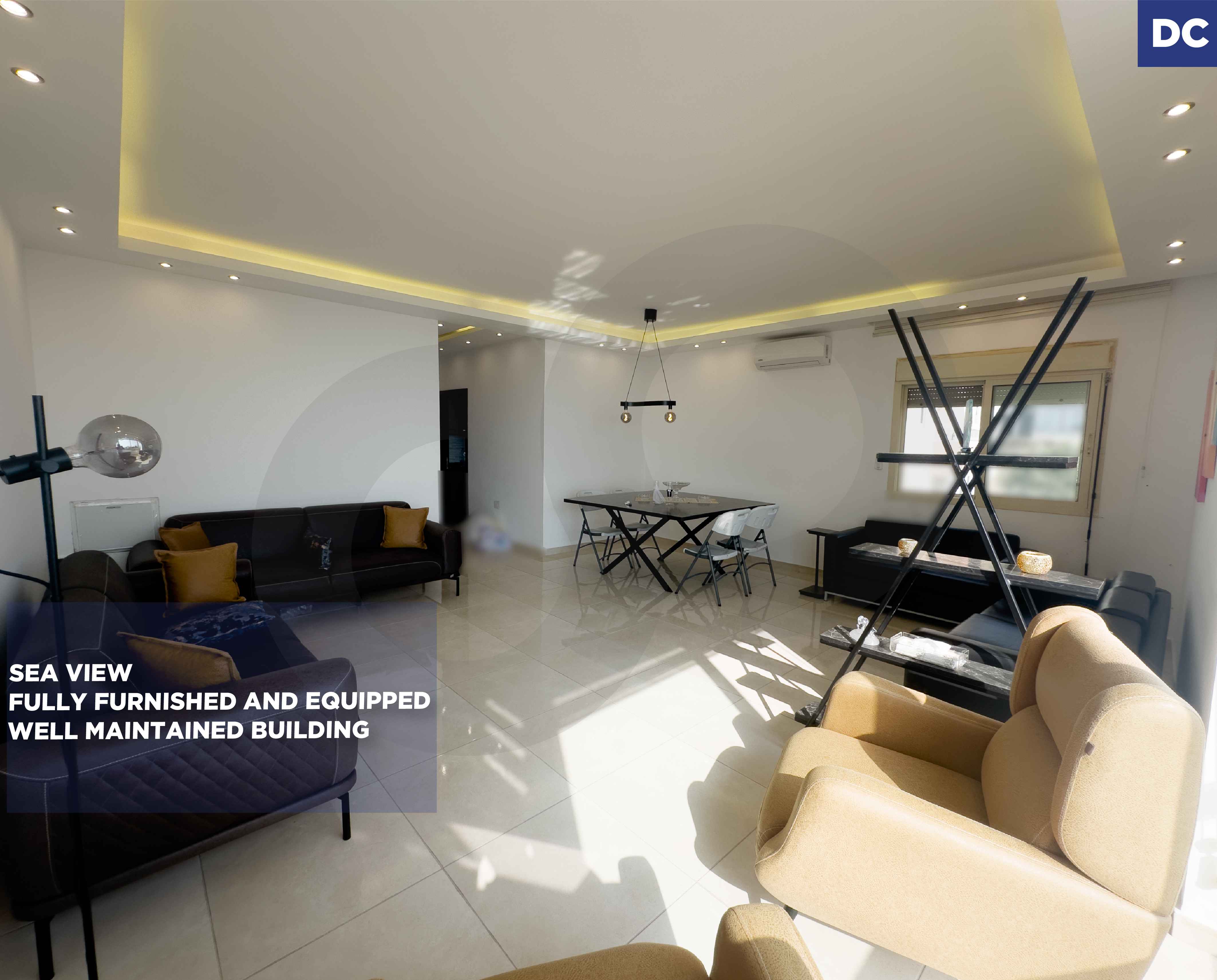 RENTAL DEAL/ Fully Furnished and Equipped/Sea View/Prime Location/BLAT,JBEIL