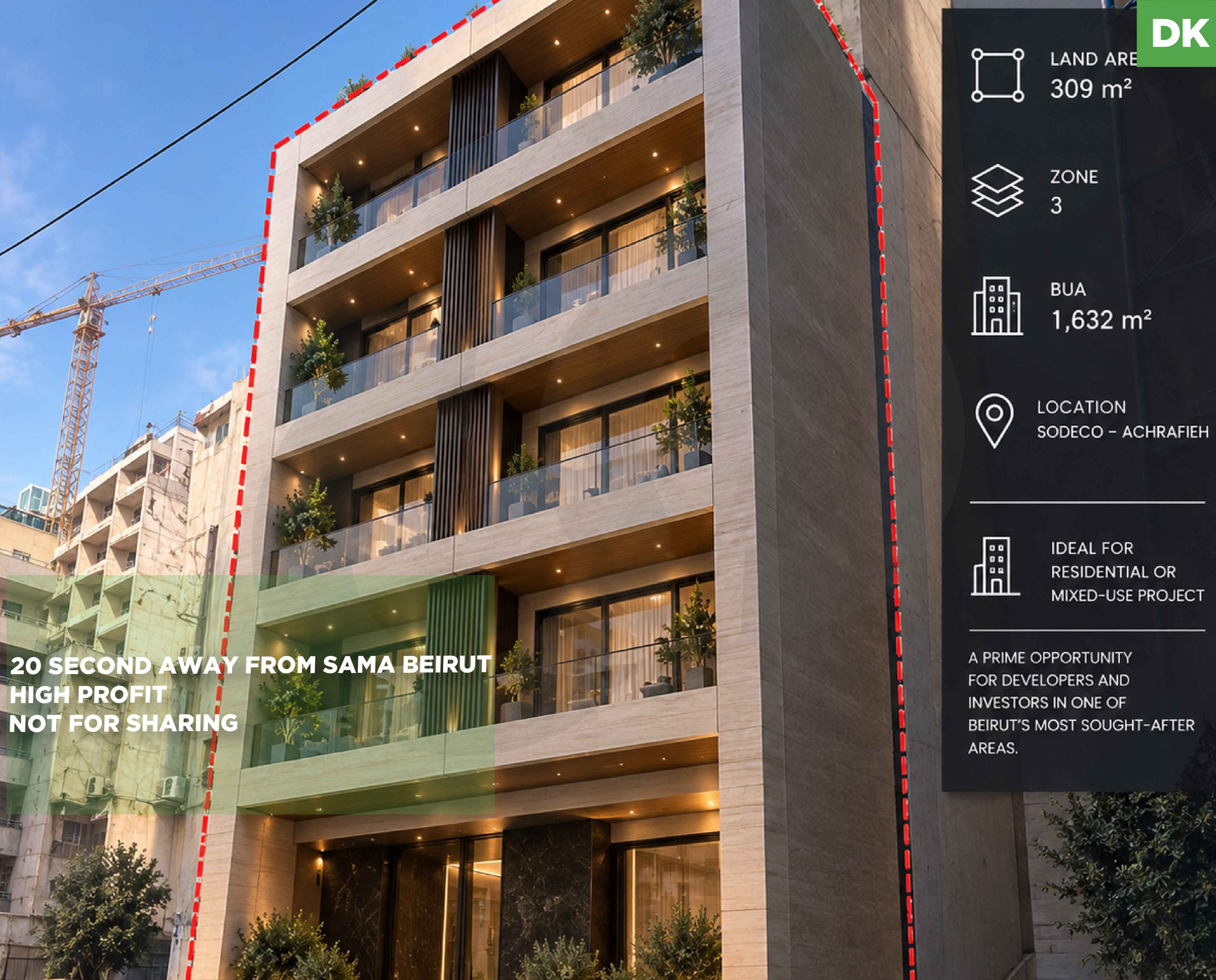 LAND/Prime development opportunity in Sodeco,Achrafieh-BEIRUT