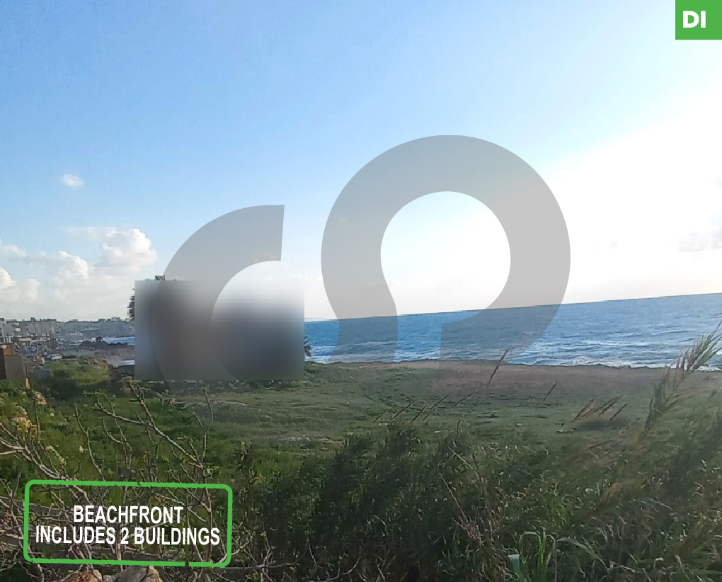 1256 SQM BEACHFRONT LAND in CHOUF-JADRA