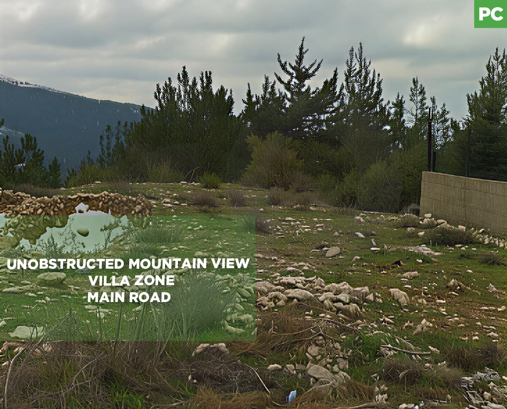 Unobstructed Mountain view, viila zone, zgharta, Behouita