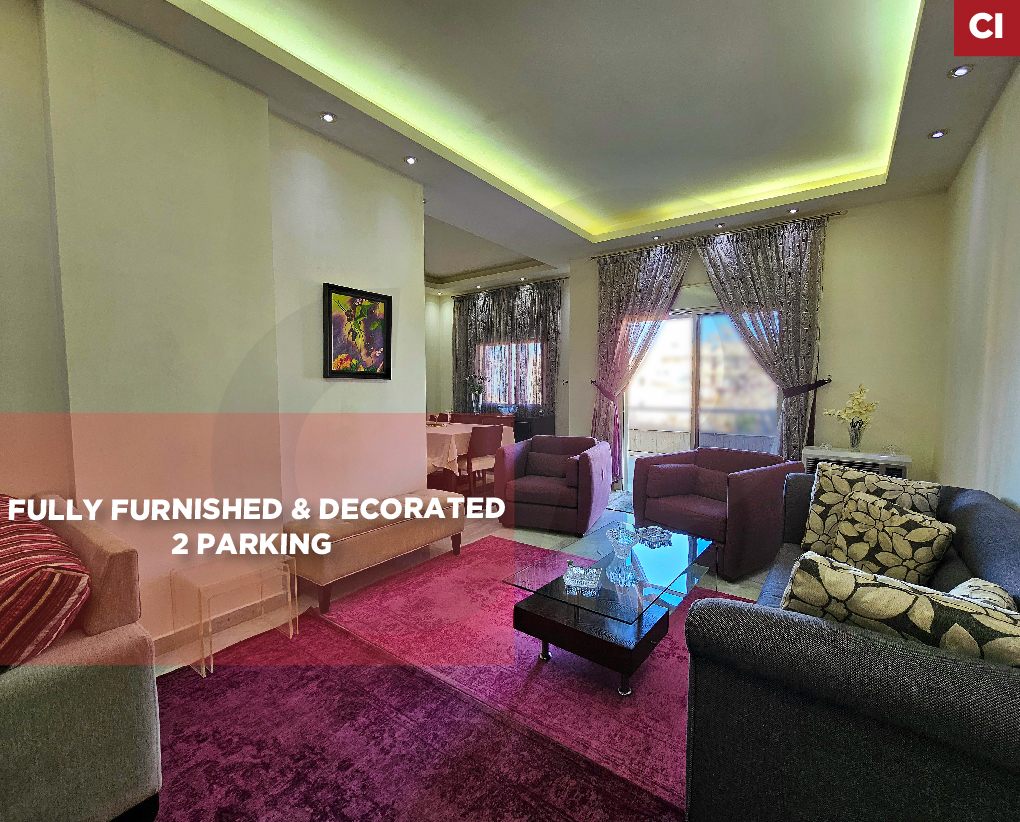 2 Parking, Fully furnished, decorate,Zouk Mosbeh