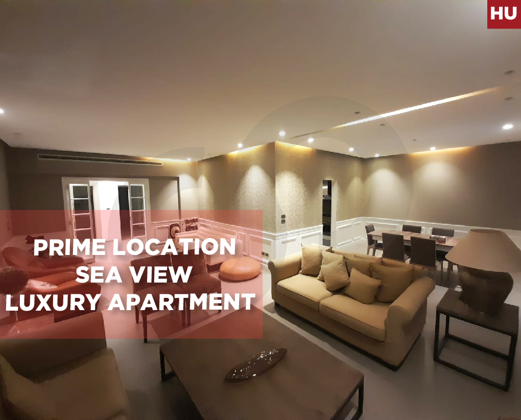 2 parking, sea view, balcony ,Jnah, marriott