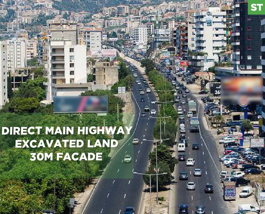 direct main highway, excavated land, Ghazir