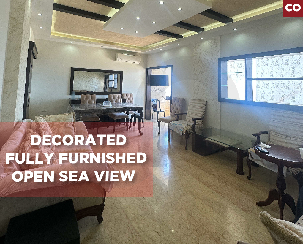 furnished, 3 balconies, sea view, parking, Bouar