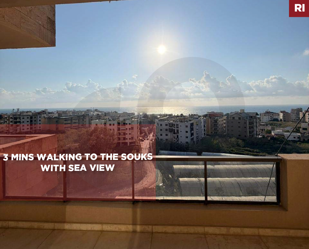 Sea view, indoor parking, 3 balconies, Batroun — الصورة 1