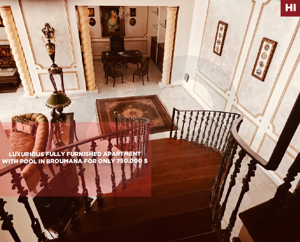garden, terrace, pool, prime area, Broummana