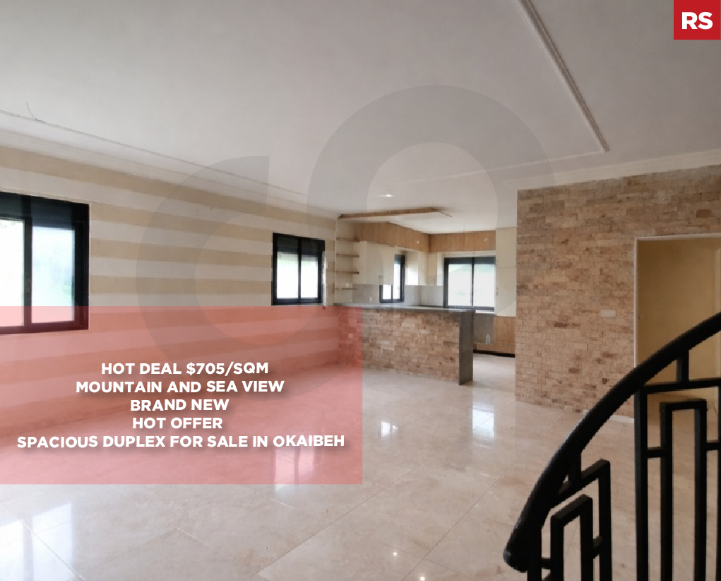 Hot Offer, Spacious Duplex for Sale in Okaibeh