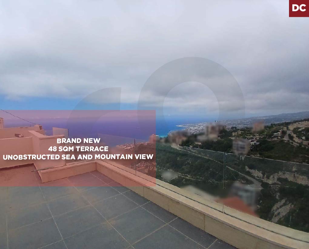 terrace, mountain, sea view, jbeil, halat — photo 1