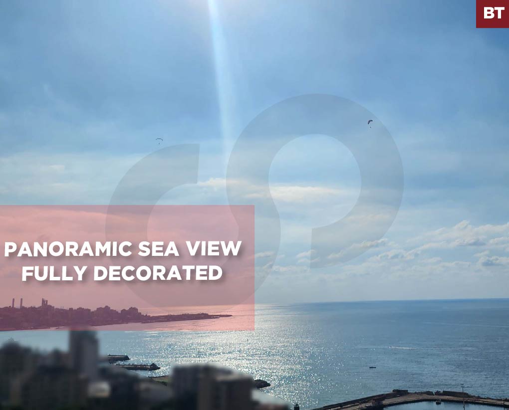 Panoramic sea view, roof, Sahel Alma, Keserouan