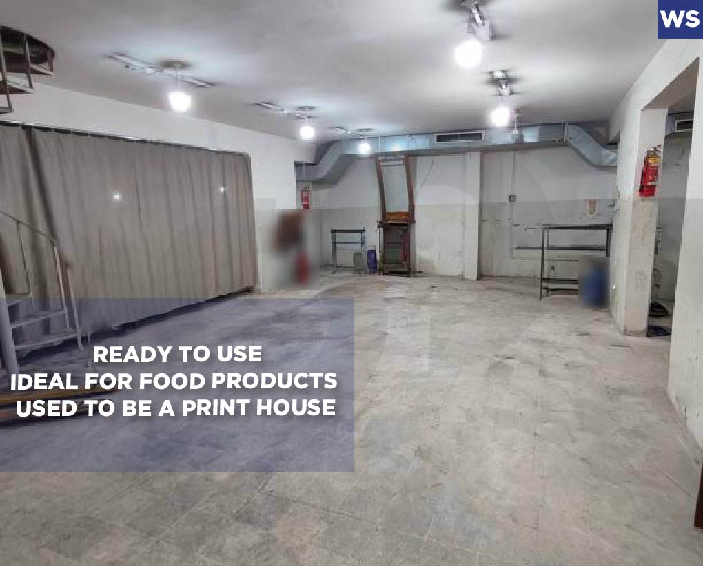 Warehouse,450 sqm, prime area, Msaytbeh, Beirut