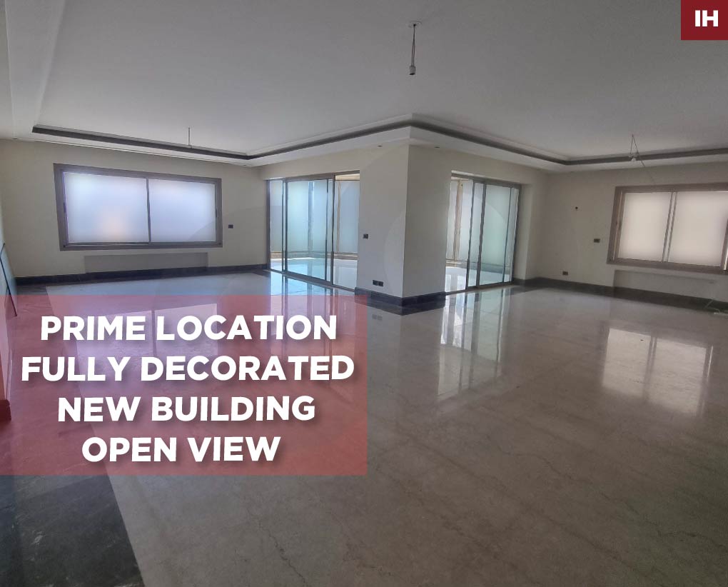 fully decorated, open view, prime location, beirut, tallet el khayat
