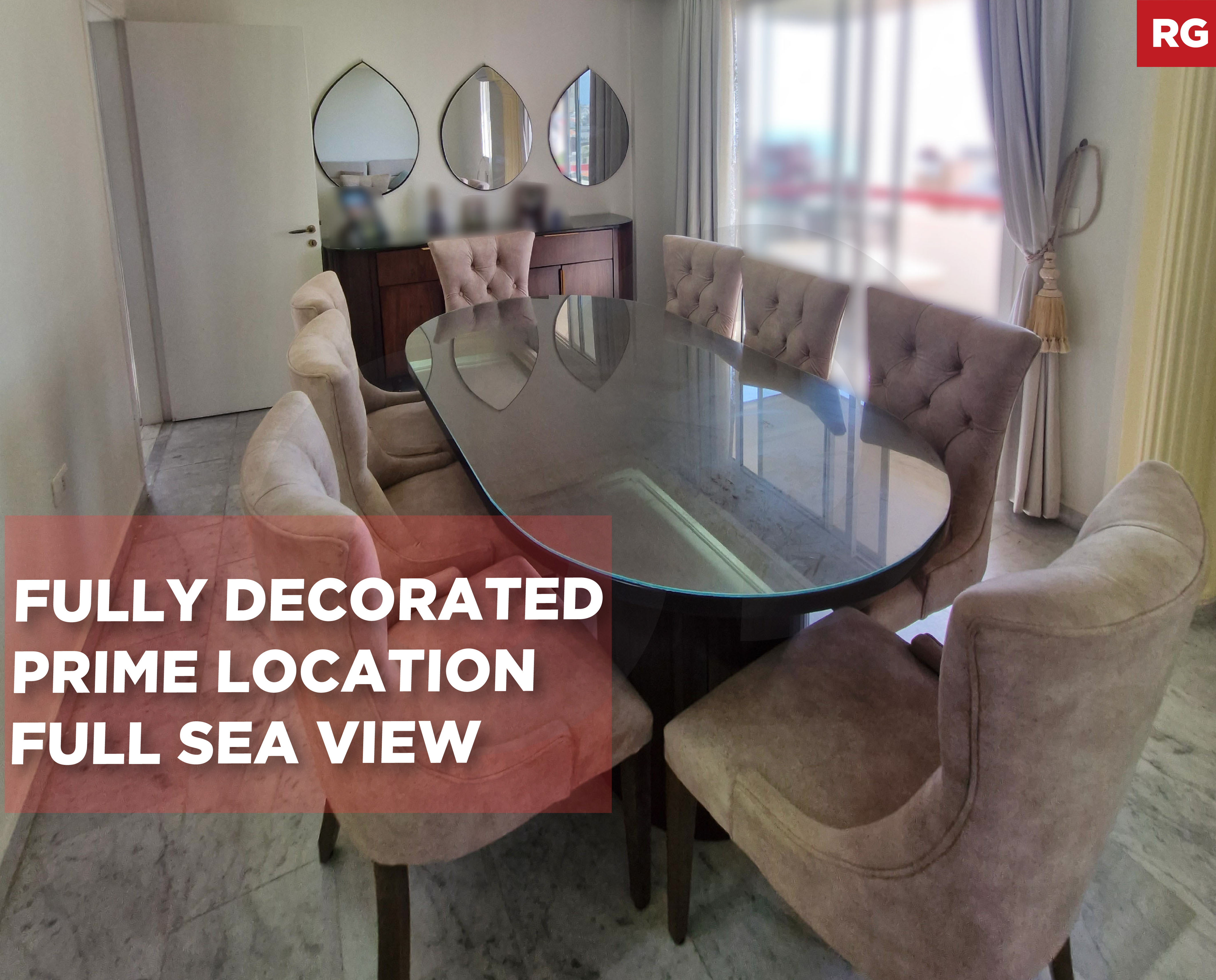 Prime location/Full sea view/ FULLY DECORATED/jbeil — الصورة 1