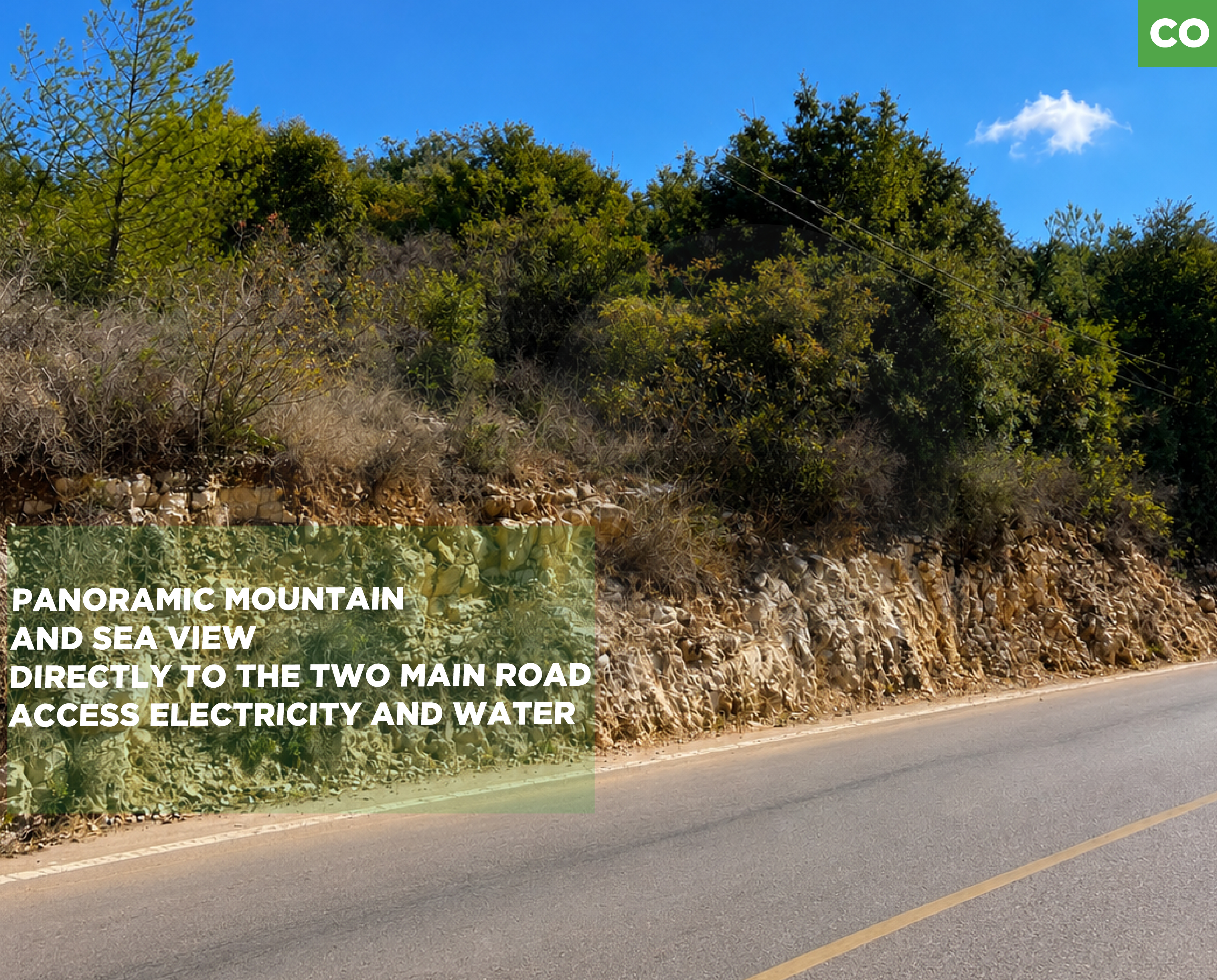 LAND/panoramic mountain and sea view/MAAYSRAH,KESEROUAN