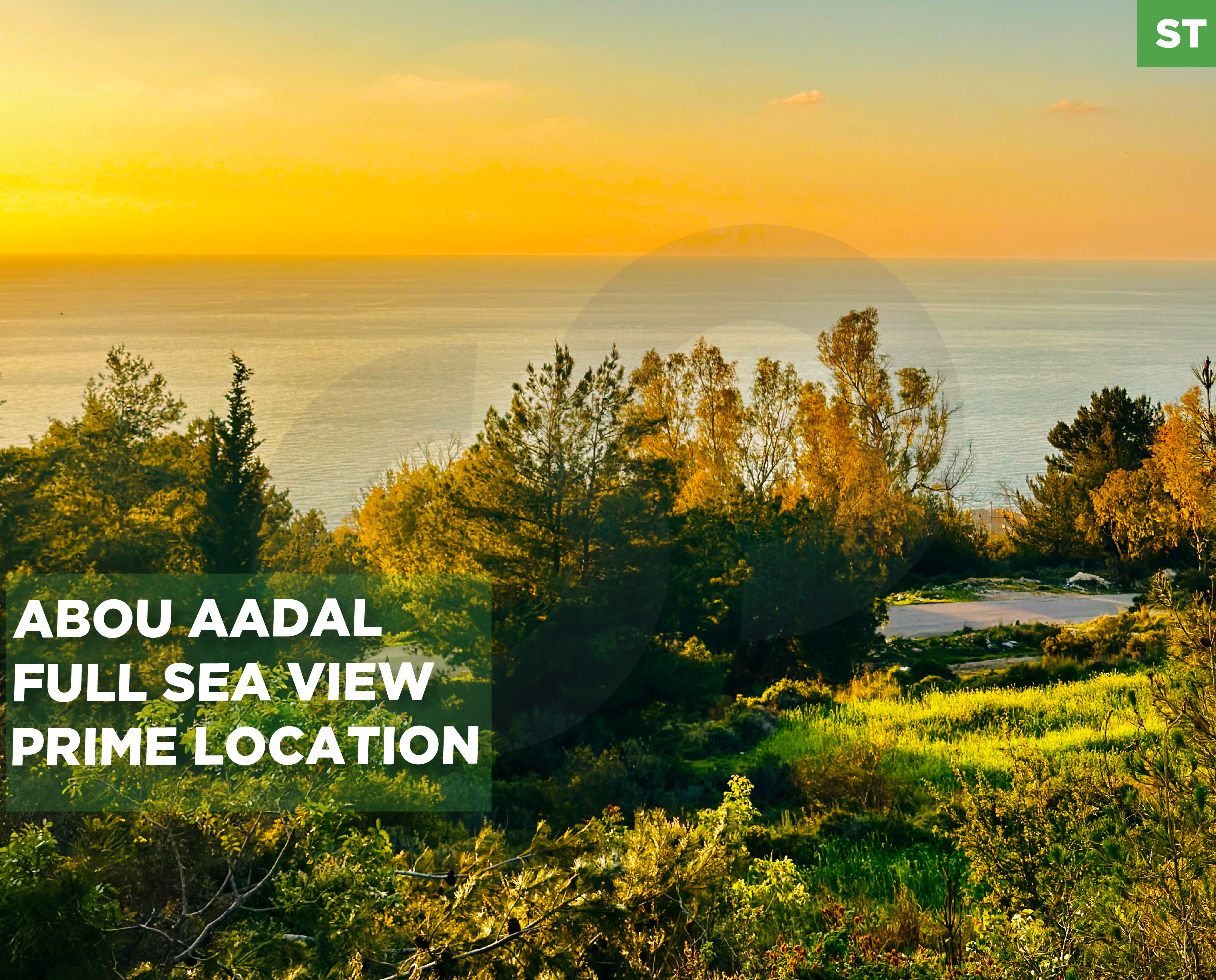 LAND/ Safra - Adma,KESEROUAN / Abou Aadal with a full, unobstructed sea view — الصورة 1