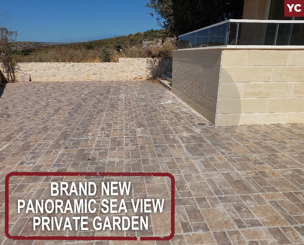 Brand new- Panoramic sea view- Private garden - Gherfine