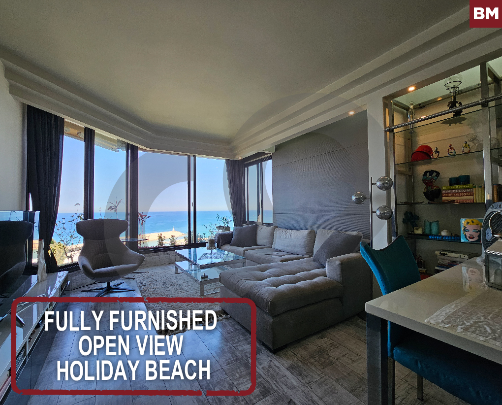 fully furnished open view Holiday beach , ZOUK MOSBEH