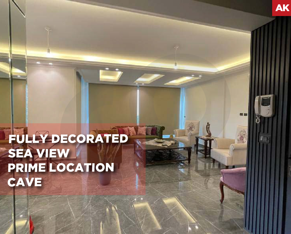 fully decorated -Sea view -Prime location - khaldeh
