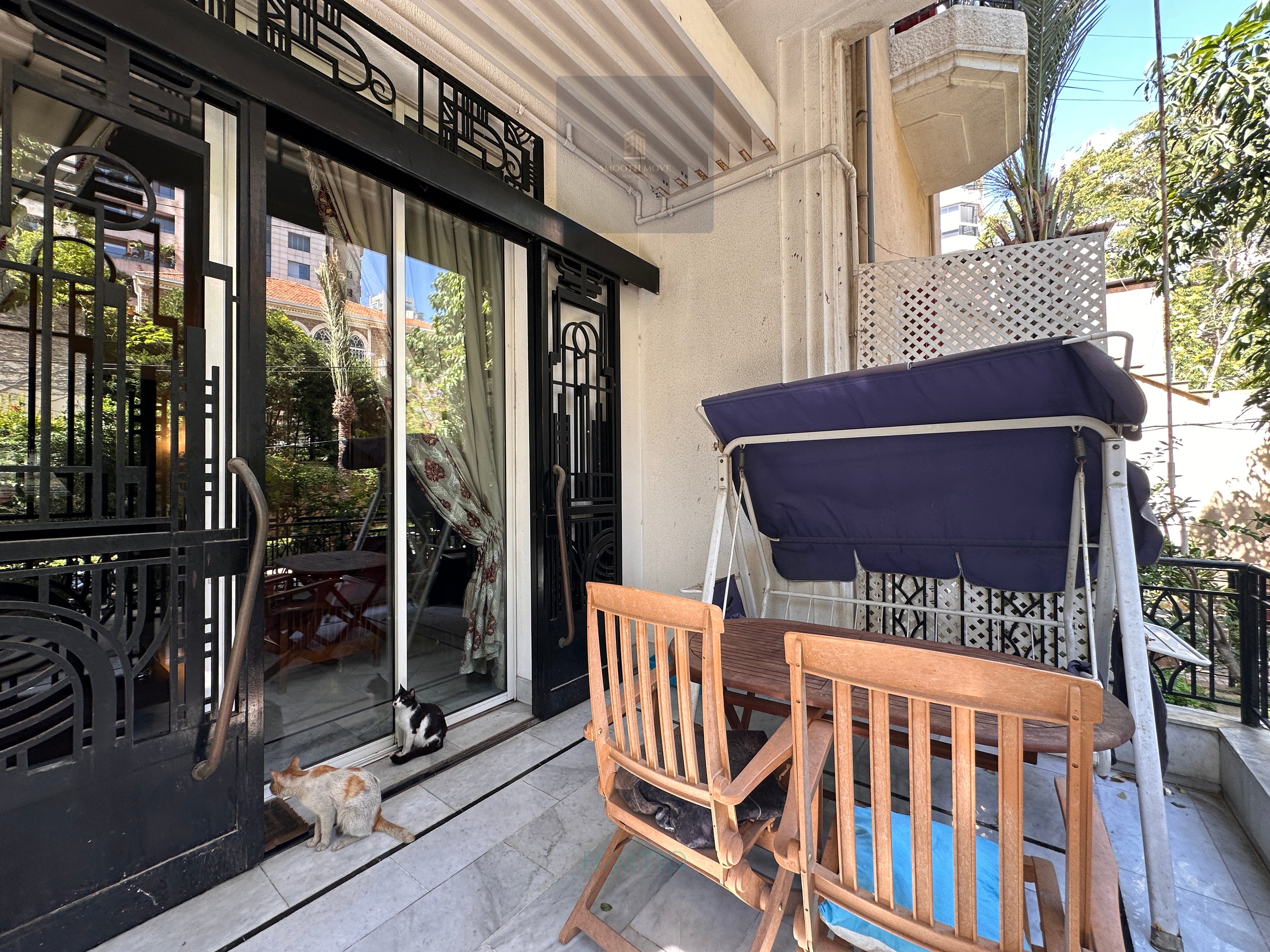 Charming Ground-Floor Apartment With Private Garden for Rent in Carré d’Or Achrafieh