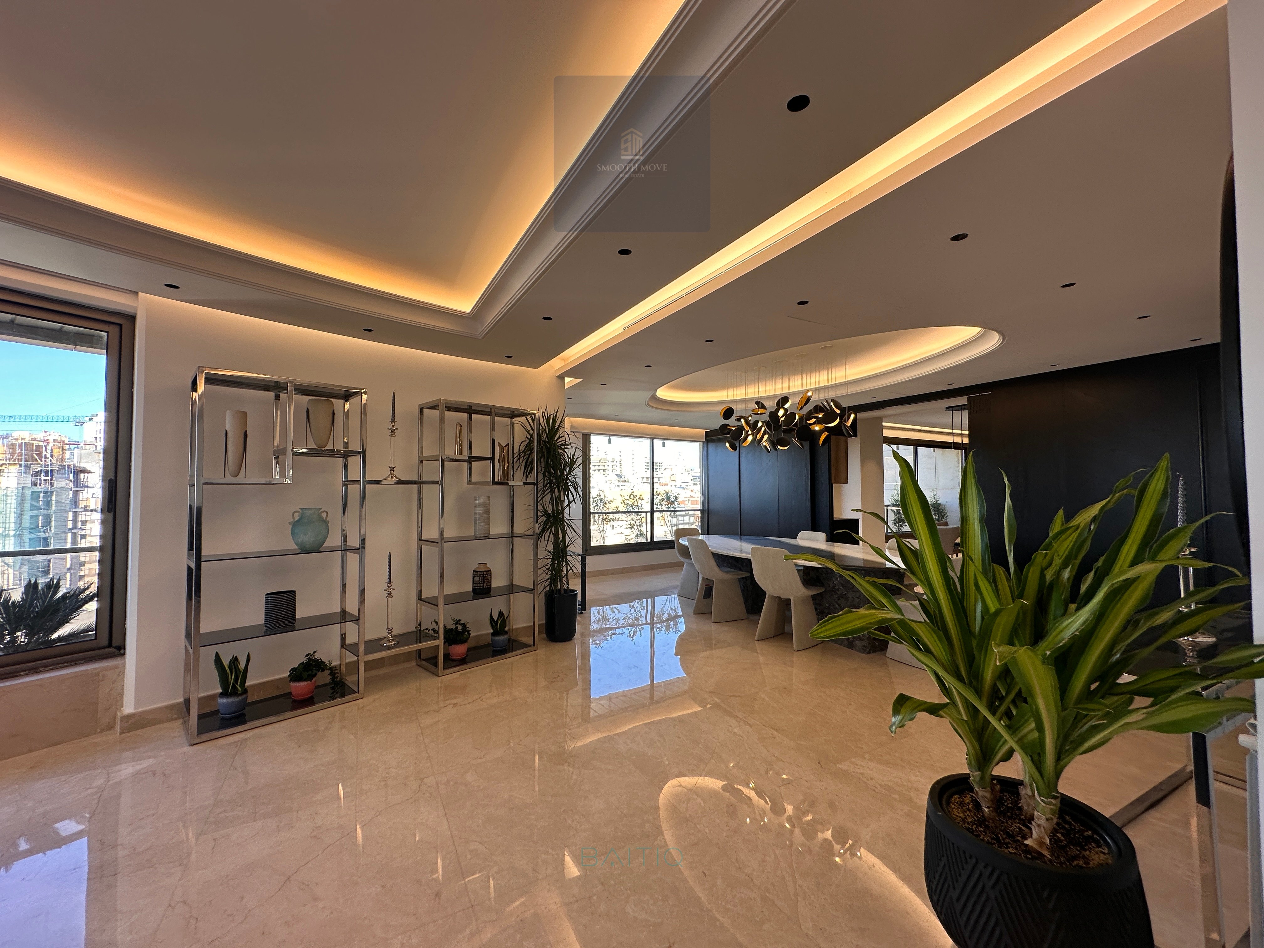 Stunning Furnished Apartment with Seaview for Rent or Sale in Rawche, Beirut — الصورة 12