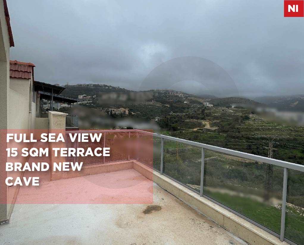 Terrace,Heating,Parking jbeil Edde