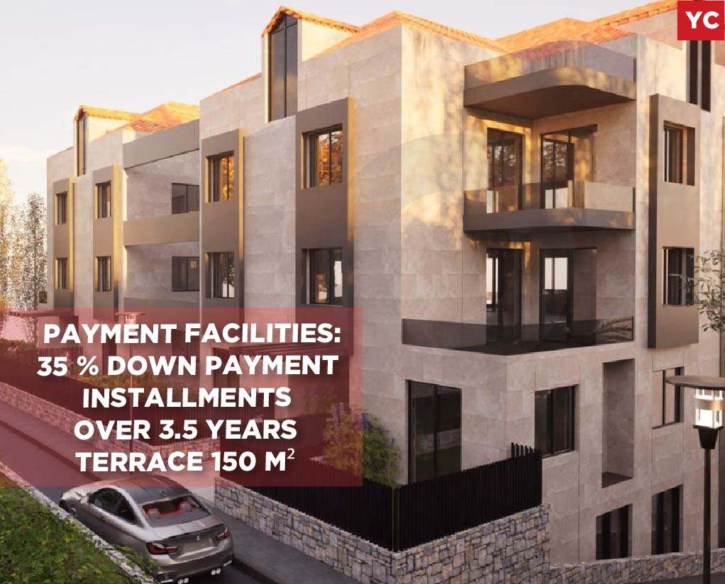 35 % down payment,3.5 years Installments terrace in jbeil Amchit