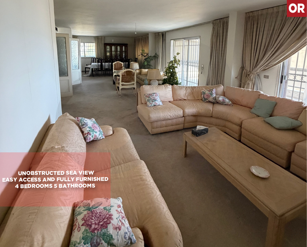 FULLY FURNISHED, SEA VIEW, DAWHET EL HOSS-ALEY