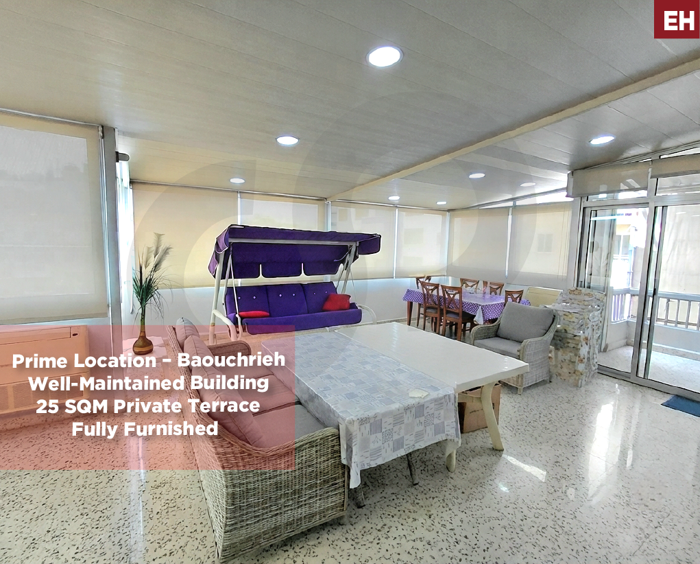FULLY FURNISHED, PRIME LOCATION, BAOUCHRIYE-METN