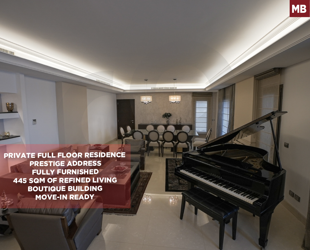 LUXURY, FULLY FURNISHED, PRIME LOCATION, AIN EL MRAISSEH-BEIRUT