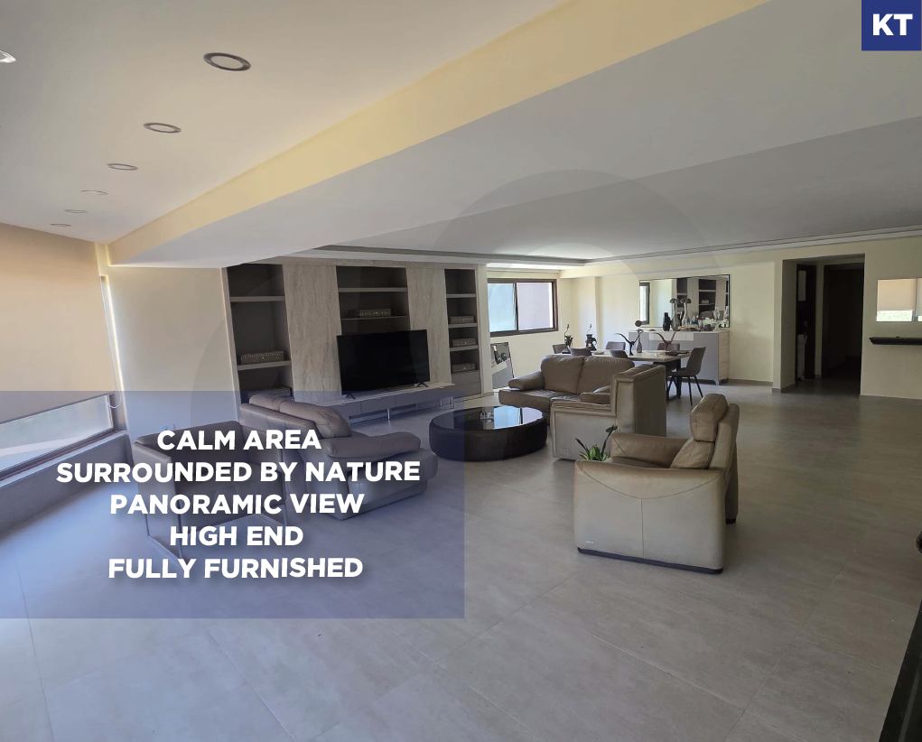 Calm area, surrounded by nature, panoramic view, high end, fully furnished