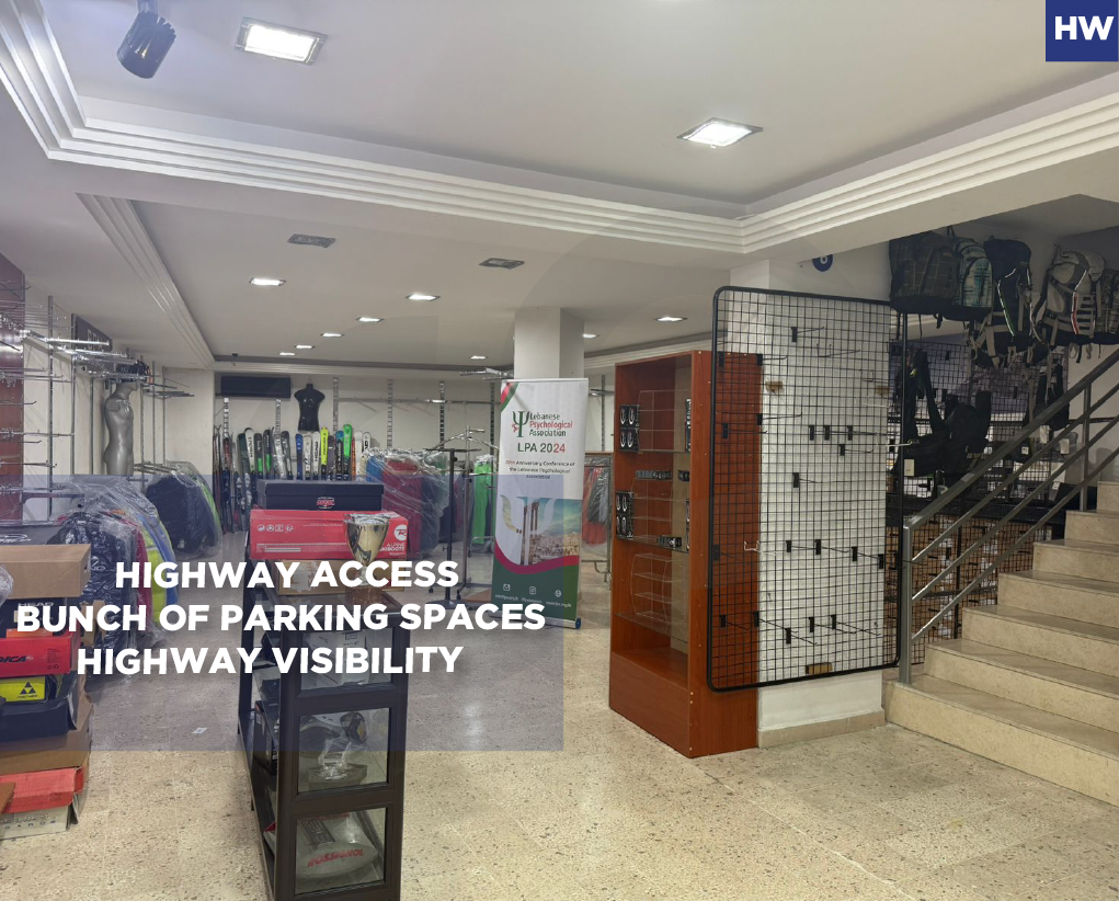 PRIME LOCATION, SHOP FOR RENT, KASLIK-KESEROUAN